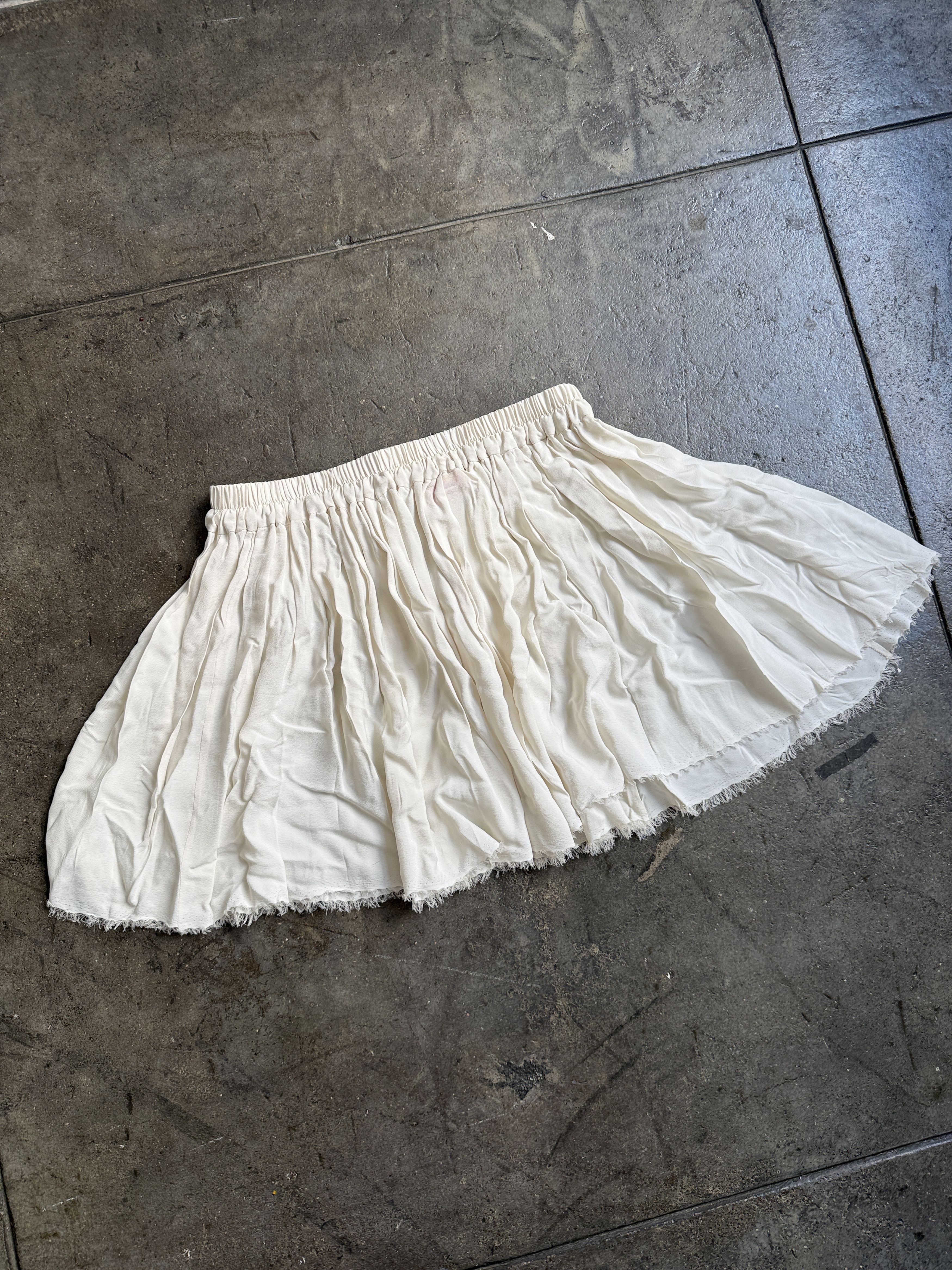 Vivienne Westwood 900$+ Red Label 2015 White Silk Blend Flowy Skirt Size 30" / US 8 / IT 44 - 3 Thumbnail