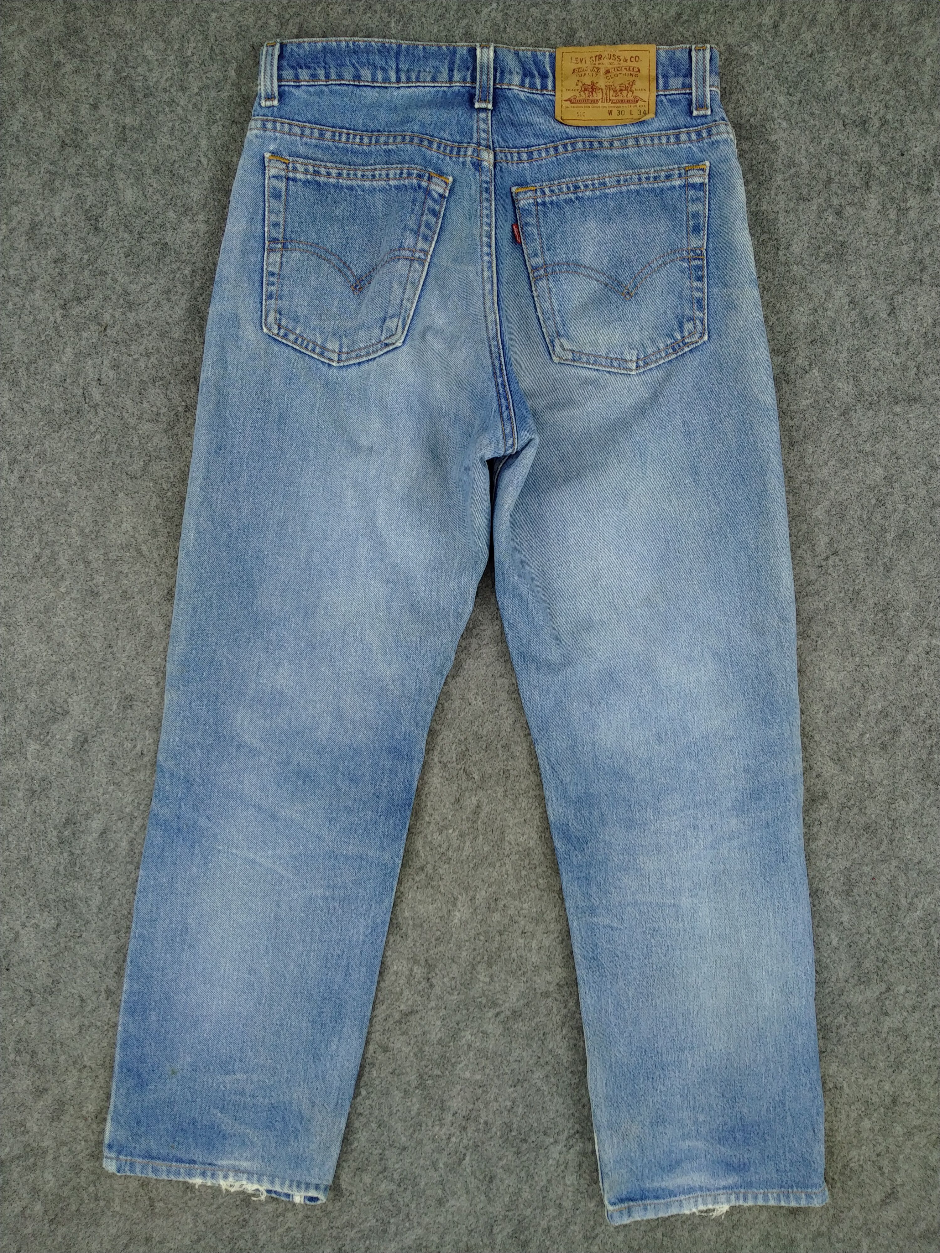 Blue Wash Vintage Levi's 510 USA 29x27 Denim -JN973