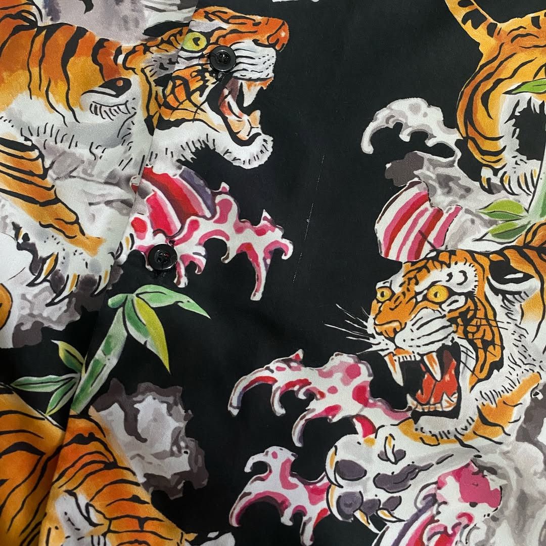 Japanese Brand Hawaian Shirt Tiger Size US XL / EU 56 / 4 - 5 Thumbnail
