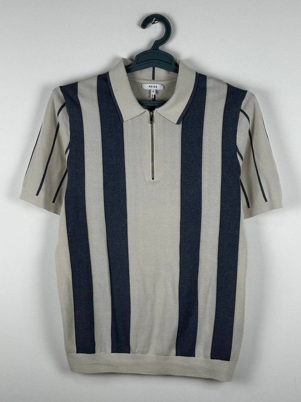 Reiss Reiss Knitted Stripped Zip Polo Summer Size S Size US S / EU 44-46 / 1 - 1 Thumbnail
