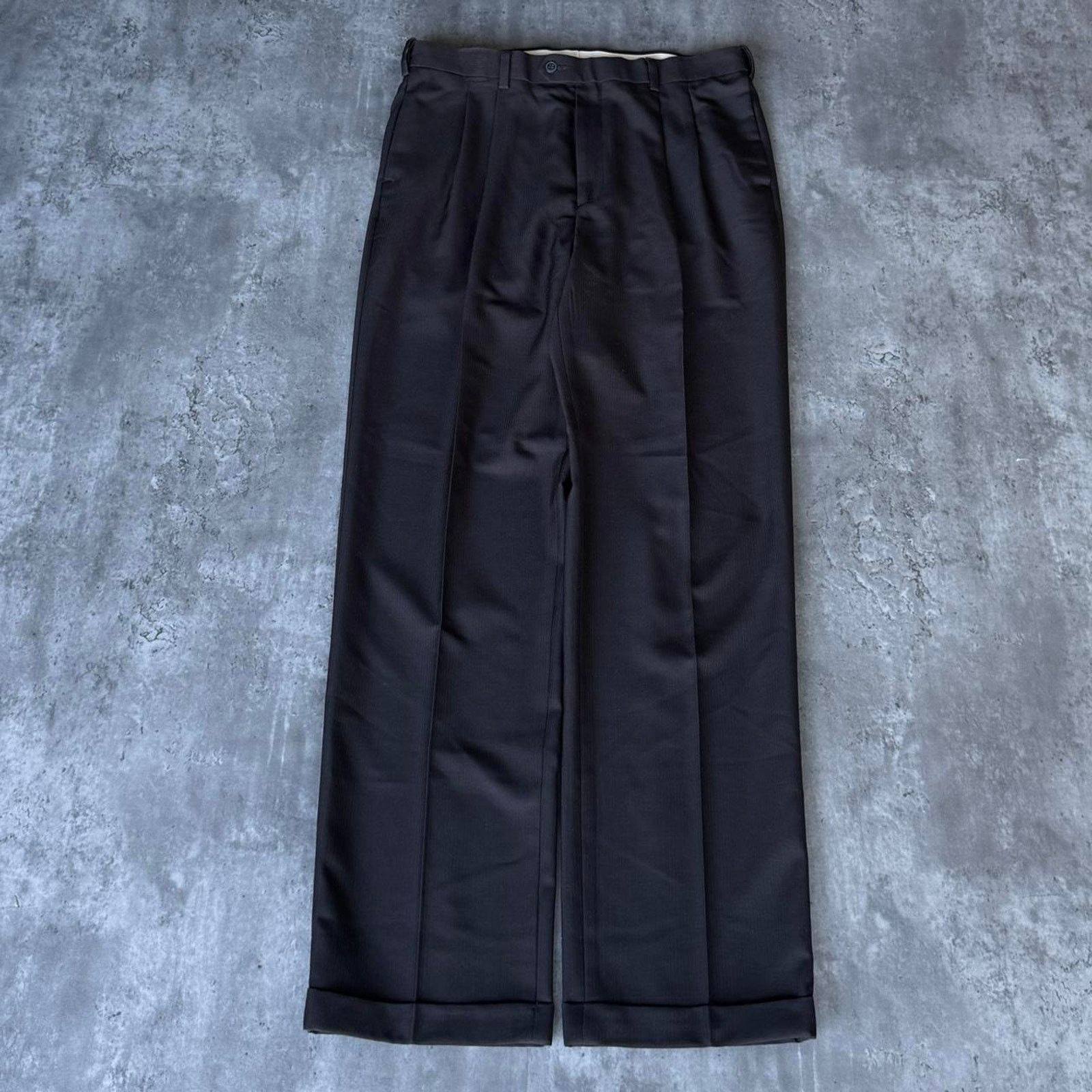 Roundtree & Yorke × Vintage Vintage Y2K Roundtree & Yorke Black Grunge Opium Dress Pants Size US 35 - 1 Thumbnail
