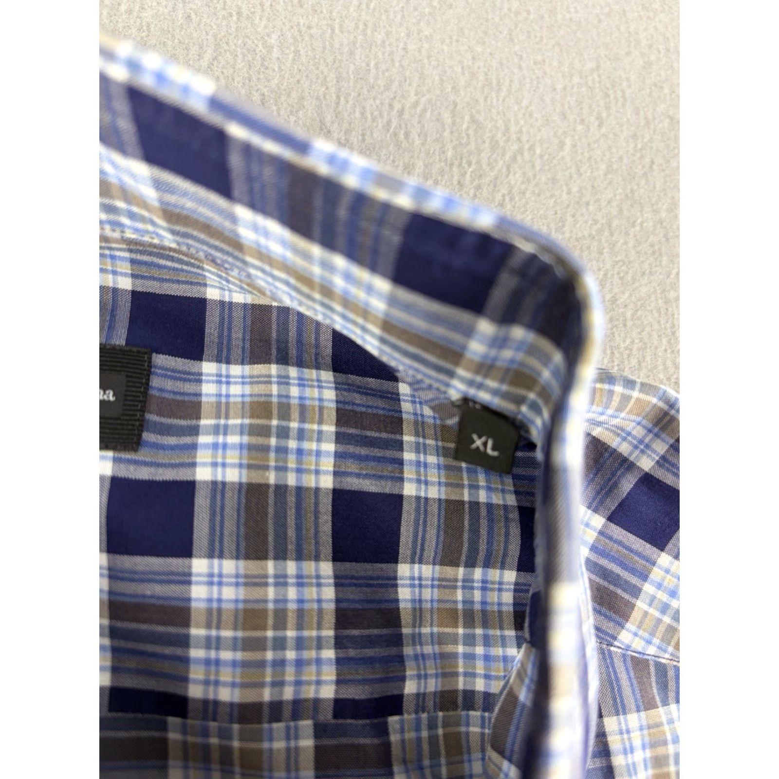 Ermenegildo Zegna Ermenegildo Zegna Shirt Mens XL Blue Plaid Long Sleeve Button Down Casual Size US XL / EU 56 / 4 - 4 Thumbnail