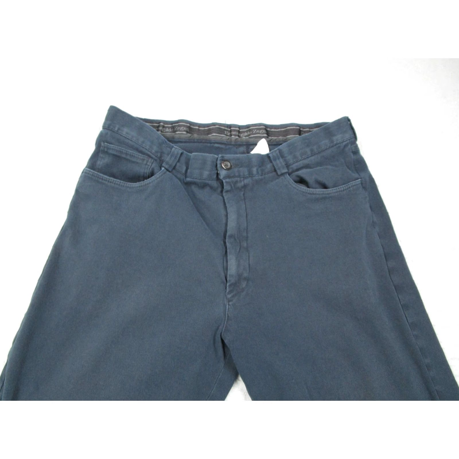 Ermenegildo Zegna Ermenegildo Zegna Pants Men’s 36 Blue Corduroy Flat Front Classic Chino 36x27 Size US 36 / EU 52 - 2 Thumbnail