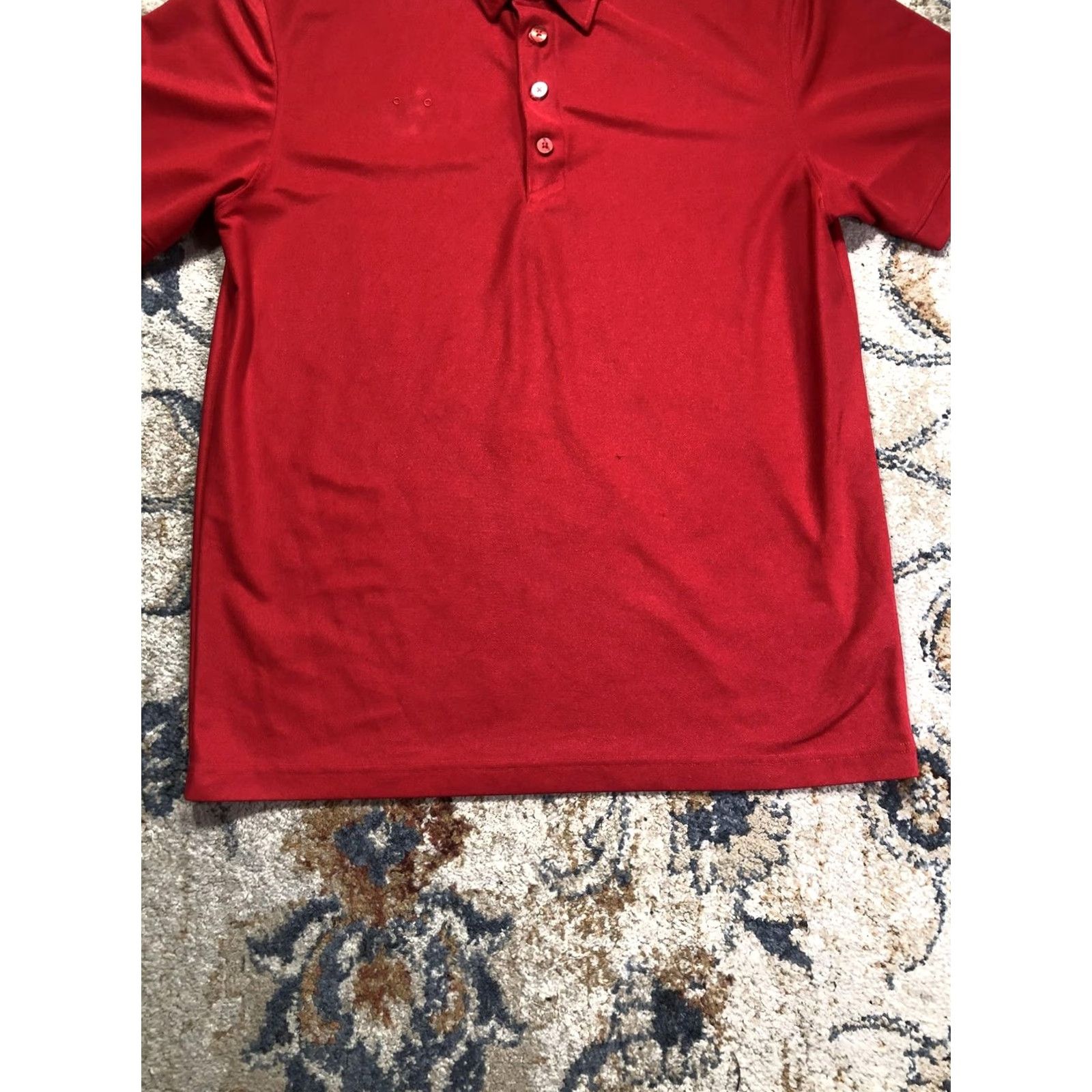 Vintage Chick-fil-A TEAM style Polo Shirt Mens M Red Solid Short Sleeve Workwear Polo Shirt Size US M / EU 48-50 / 2 - 5 Thumbnail
