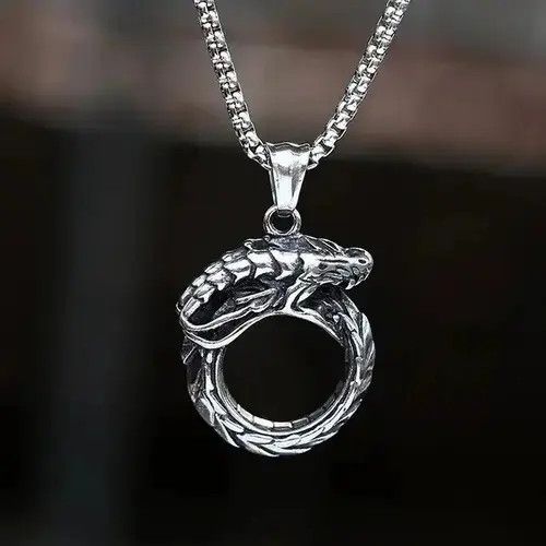 Jewelry Dragon Necklaces in Silver, Men's