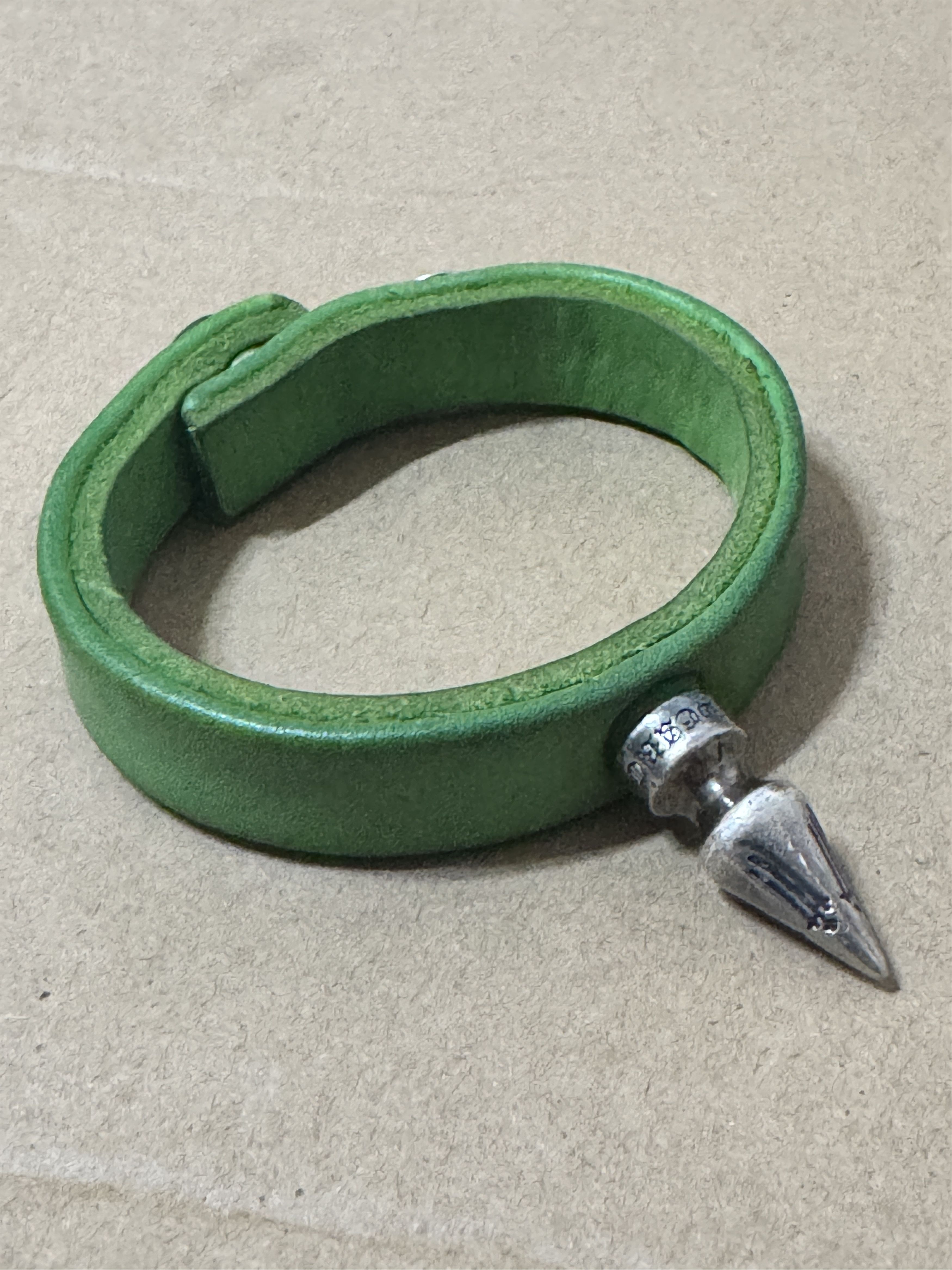 Chrome Hearts Chrome Hearts Spiked Leather Bracelet GZ11 Size ONE SIZE - 1 Thumbnail