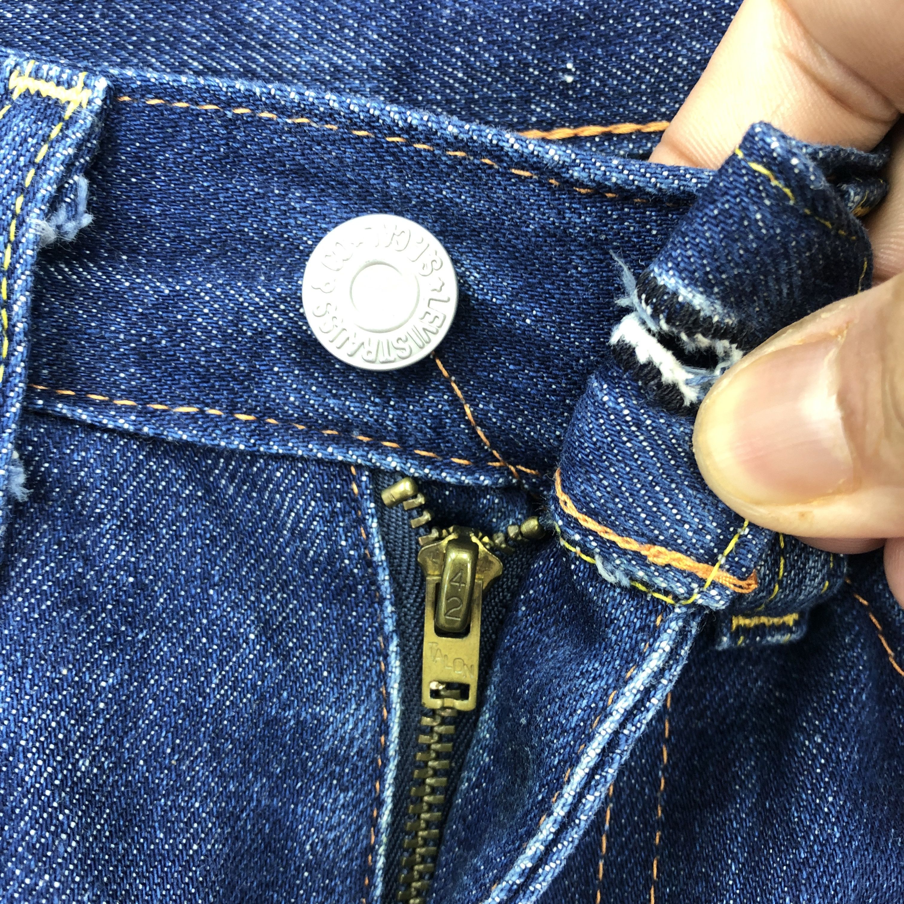 Levi's Vintage Levis 701 Selvedge Jeans Levi's Redline Denim Size 24" / US 00 / IT 34 - 6 Thumbnail