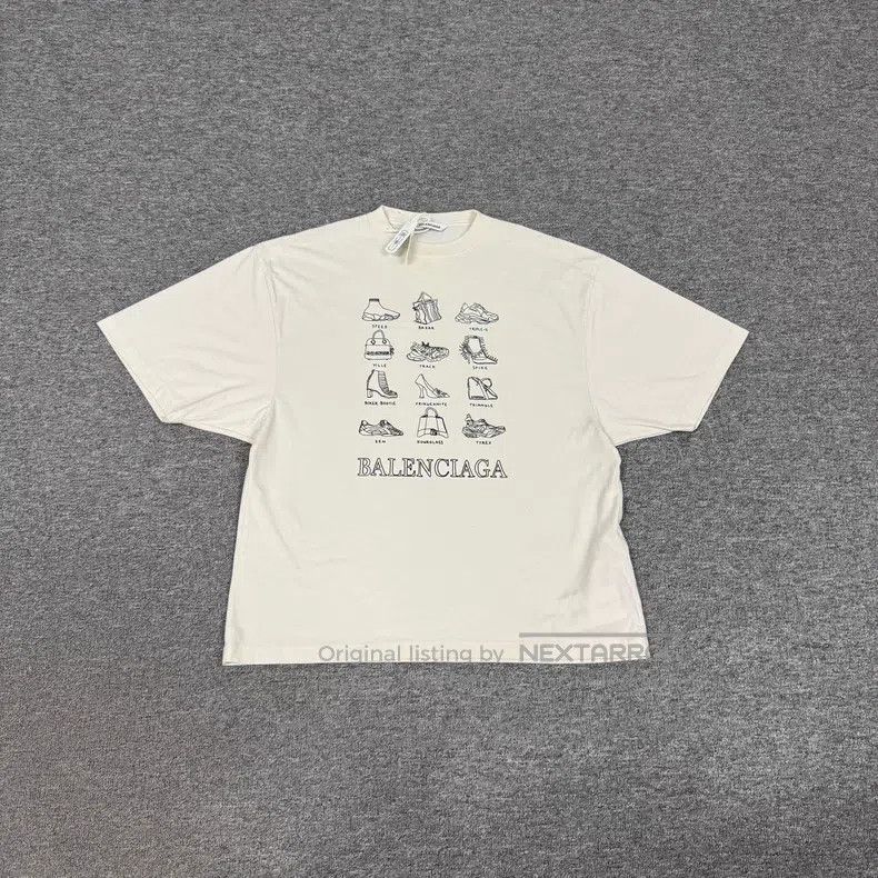 Balenciaga Balenciaga Logo Embellished Short Sleeve T-Shirt Size US XS / EU 42 / 0 - 1 Thumbnail