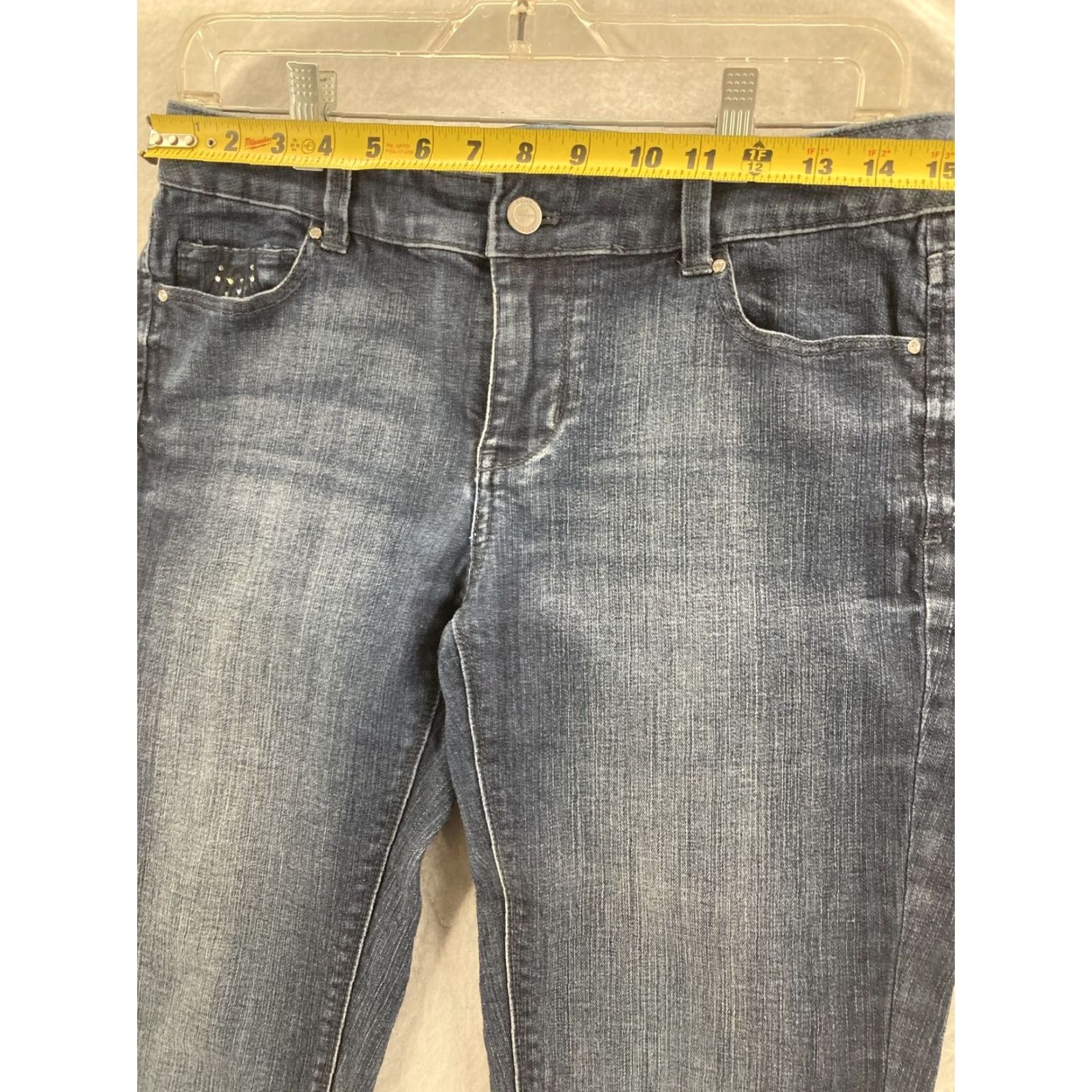White House Black Market VINTAGE White House Black Market Jeans Womens 6R Blue Low Rise Boot Cut Size 28" / US 6 / IT 42 - 3 Thumbnail