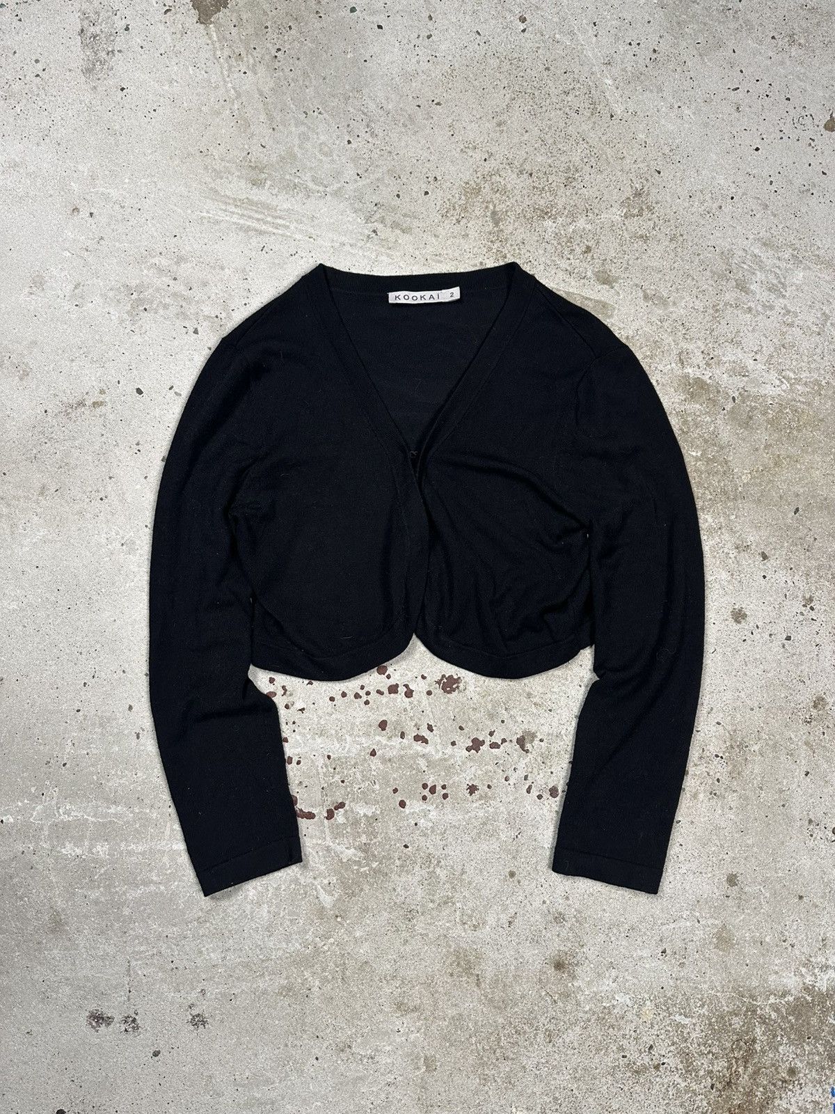 Japanese Brand Vintage Y2K Kookai Black Japanese Light Cardigan Size M / US 6-8 / IT 42-44 - 1 Thumbnail