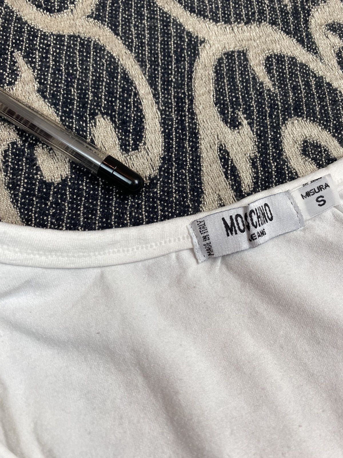 Love Moschino × Moschino Vintage 00s MOSCHINO Couture Ladies Longsleeve Glamour Size S / US 4 / IT 40 - 6 Thumbnail