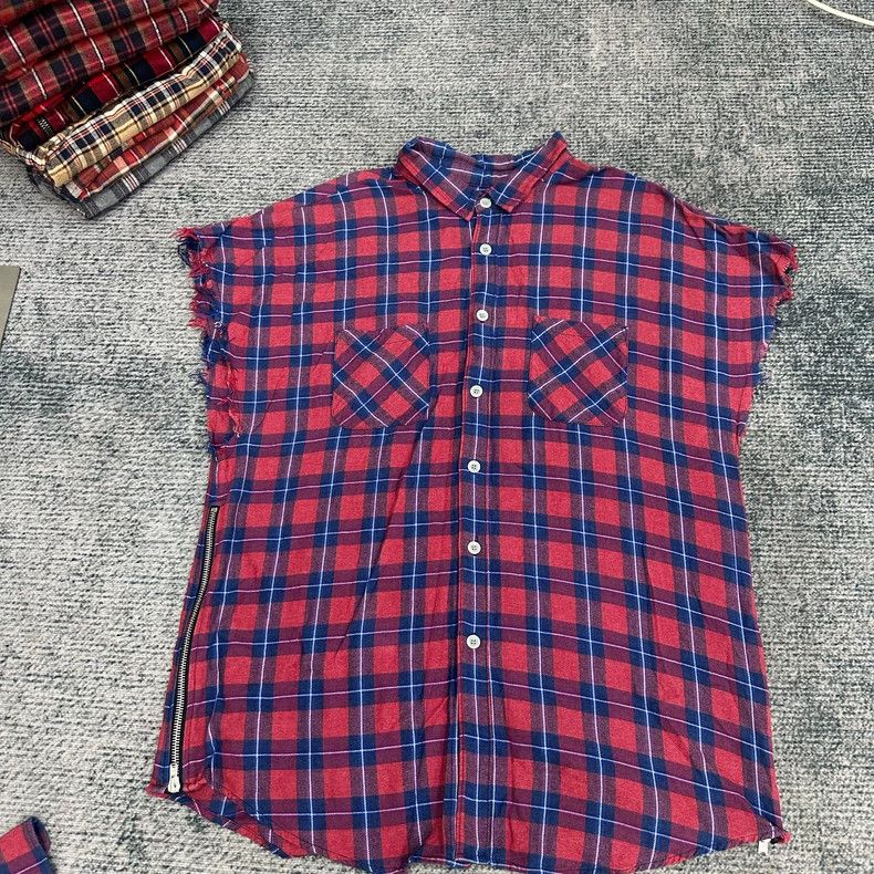 Fear of God Fear of God Limited side zipper plaid shoulder Size US XL / EU 56 / 4 - 1 Thumbnail