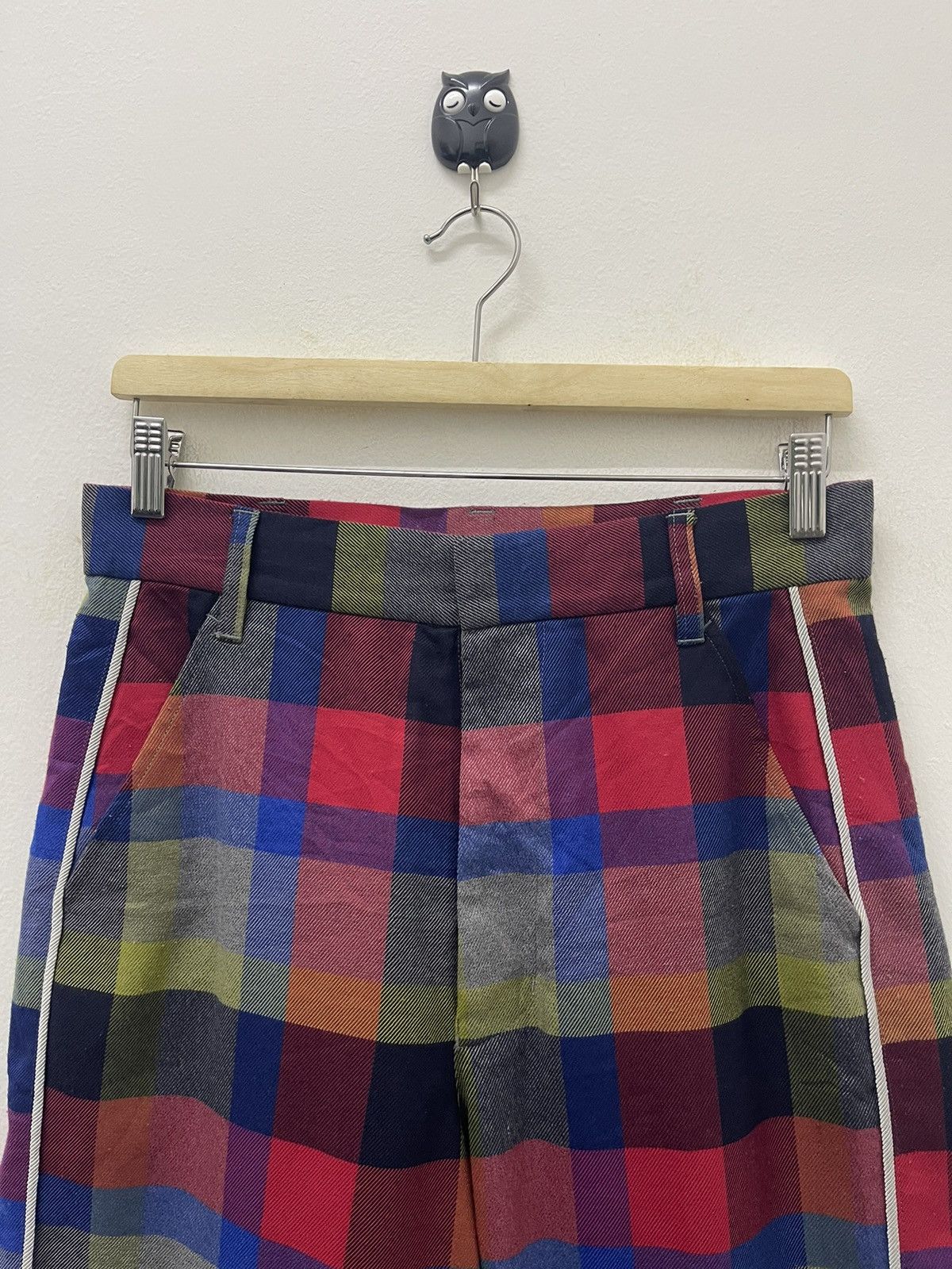 Issey Miyake Rare Vintage MERCIBEAUCOUP Issey Miyake Plaid Pant Size US 29 - 2 Thumbnail