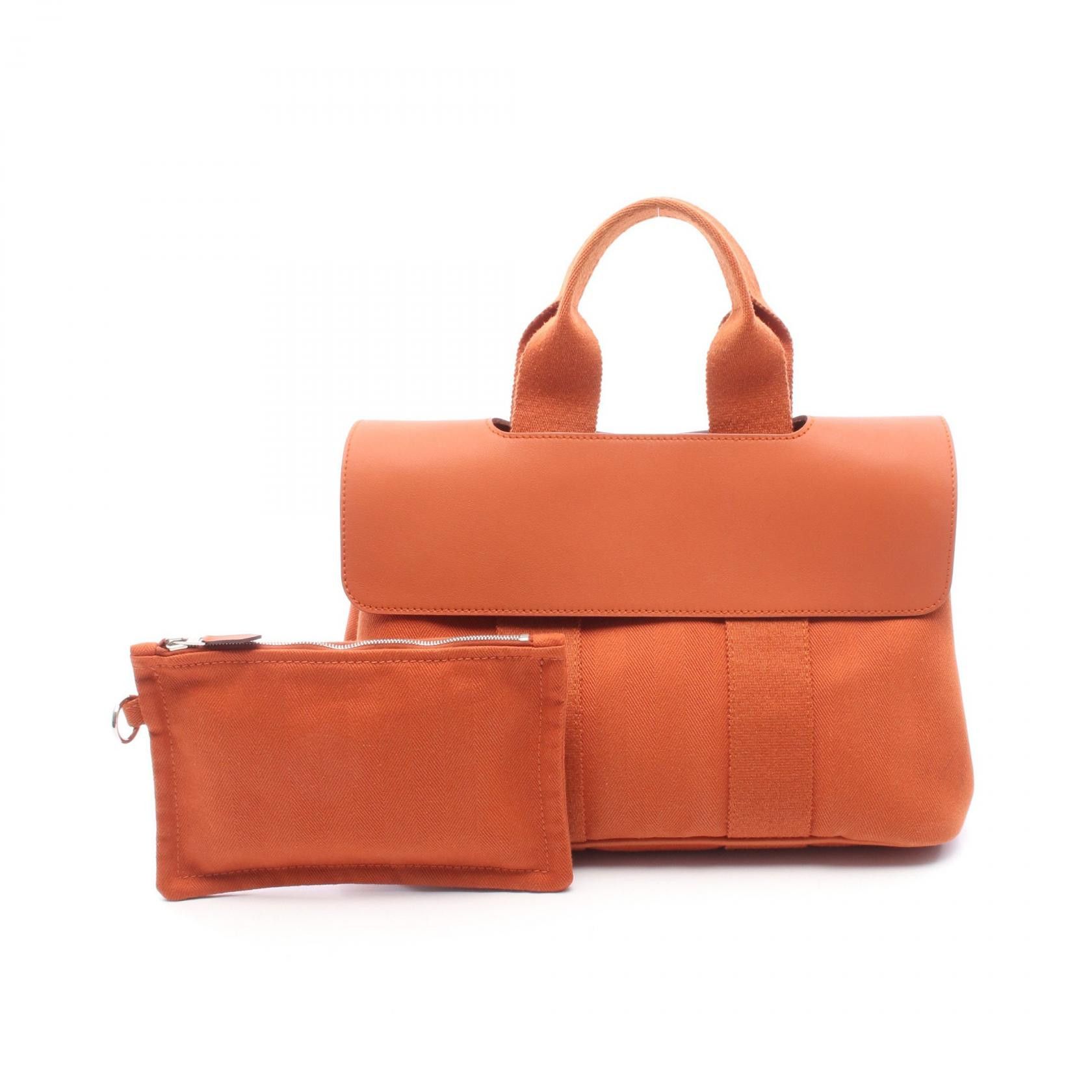 Hermes Hermes Hermes Valparaiso PM Toile Chevron Calfskin Handbag Leather Handbag DUTY FREE for USA Size ONE SIZE - 1 Thumbnail