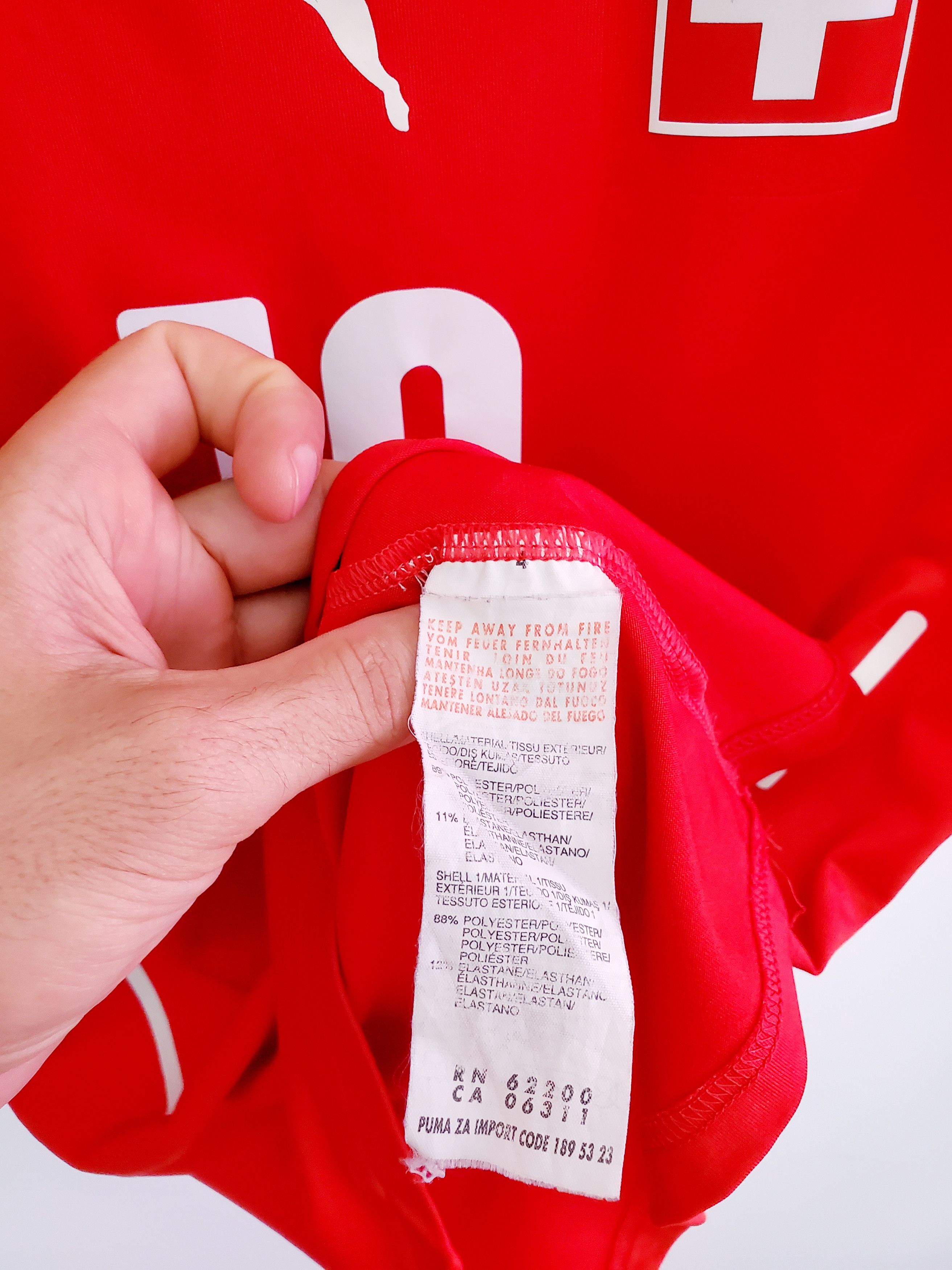 Puma SWITZERLAND PUMA HOME Player issue #10 jersey size L Size L / US 10 / IT 46 - 8 Thumbnail