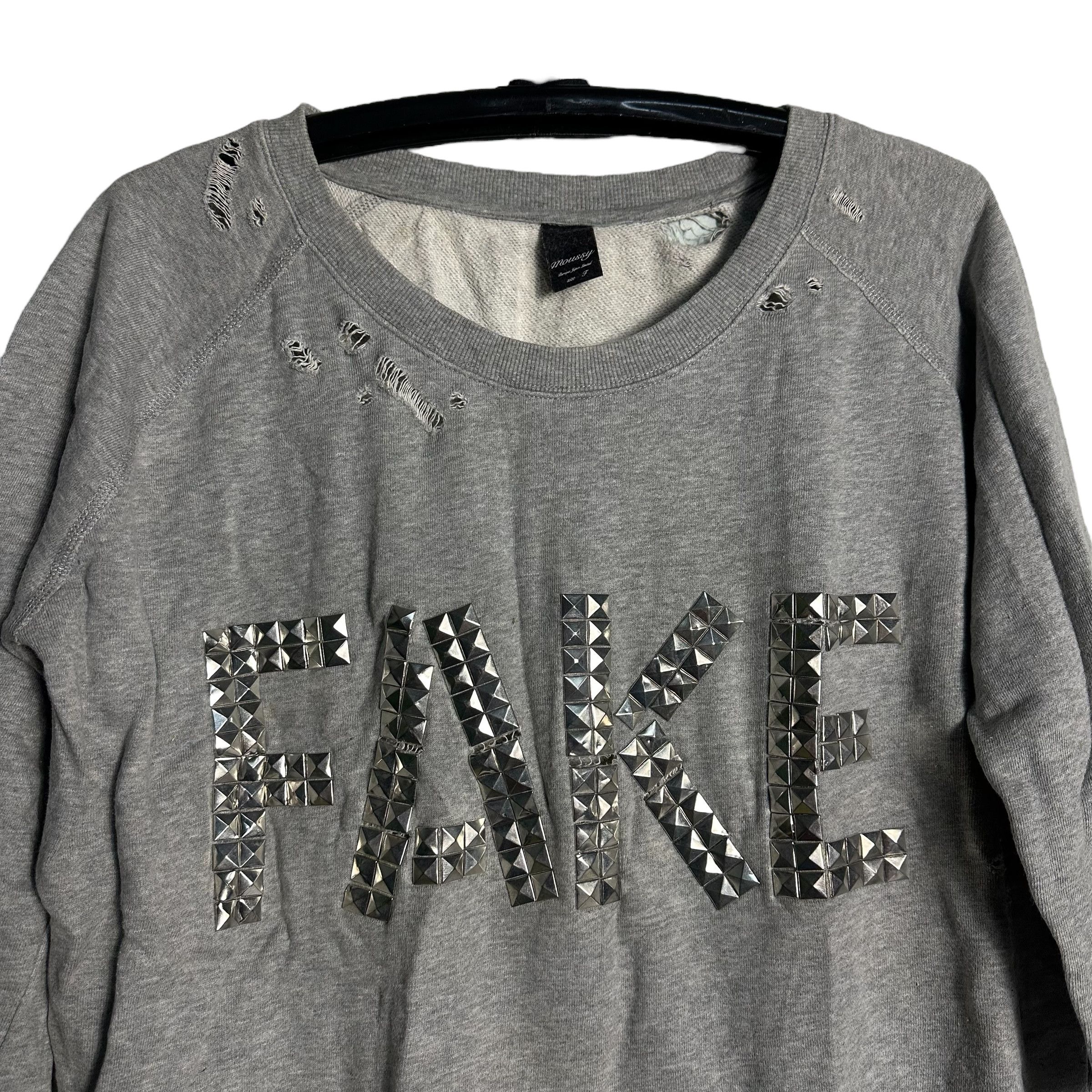 Japanese Brand 🔥RARE🔥Moussy Japanese Brand Distress Style Sweatshirt Size US M / EU 48-50 / 2 - 2 Thumbnail