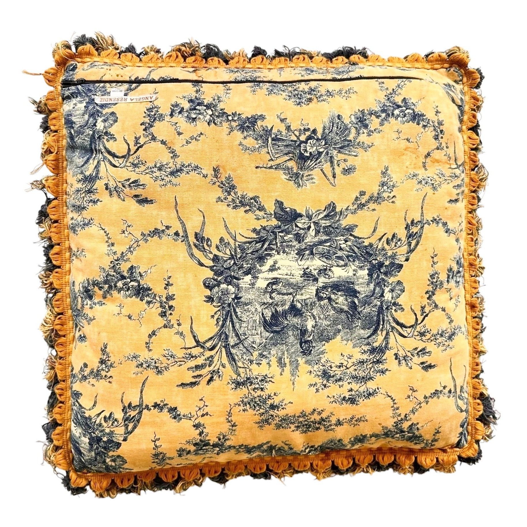 Handmade × Vintage Angela Resendiz Rooster Throw Pillow Hand Painted Vintage Fa Size ONE SIZE - 5 Thumbnail