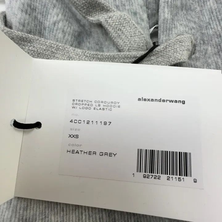 Alexander Wang Alexander Wang Logo Short Hoodie for Women - Size XXS / US 00 / IT 34 - 4 Thumbnail