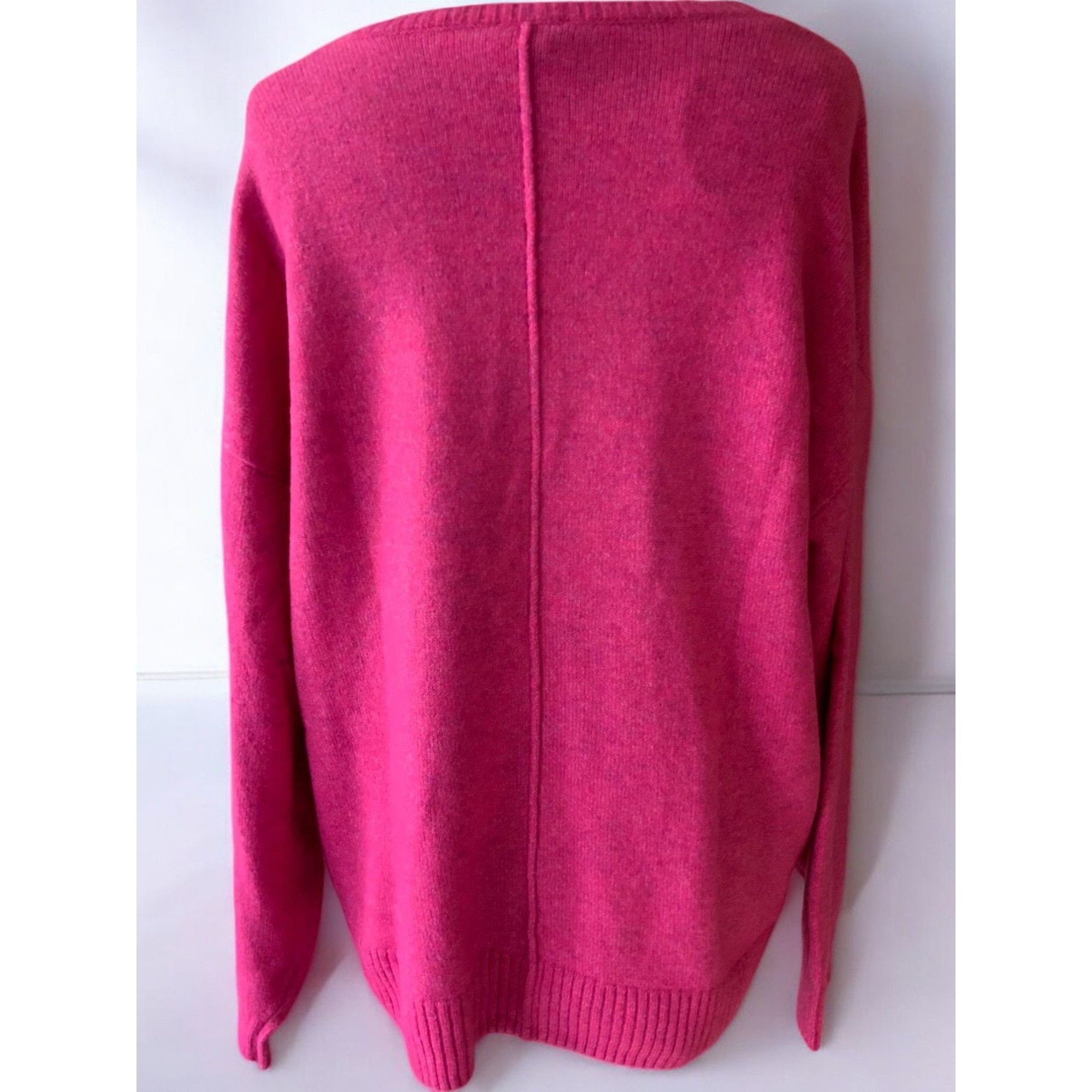 Vince Camuto Vince Camuto Long Sleeve VNeckline Pink Sweater NEW Large Size L / US 10 / IT 46 - 3 Thumbnail