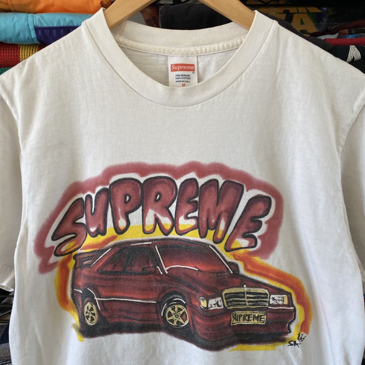 Supreme Supreme King Phade 190e Mercedes Benz T-Shirt White 2014 Size US M / EU 48-50 / 2 - 2 Thumbnail
