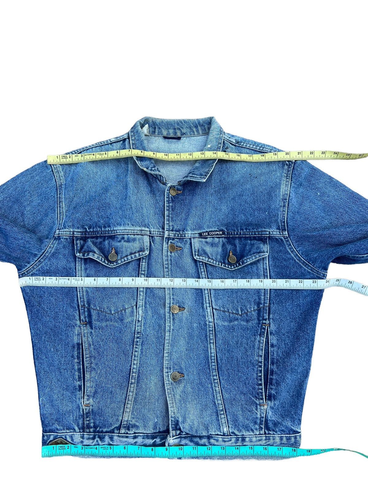 Vintage VTG 80s 90s Lee Cooper Distress Fade Denim Trucker Jacket Size US L / EU 52-54 / 3 - 3 Thumbnail