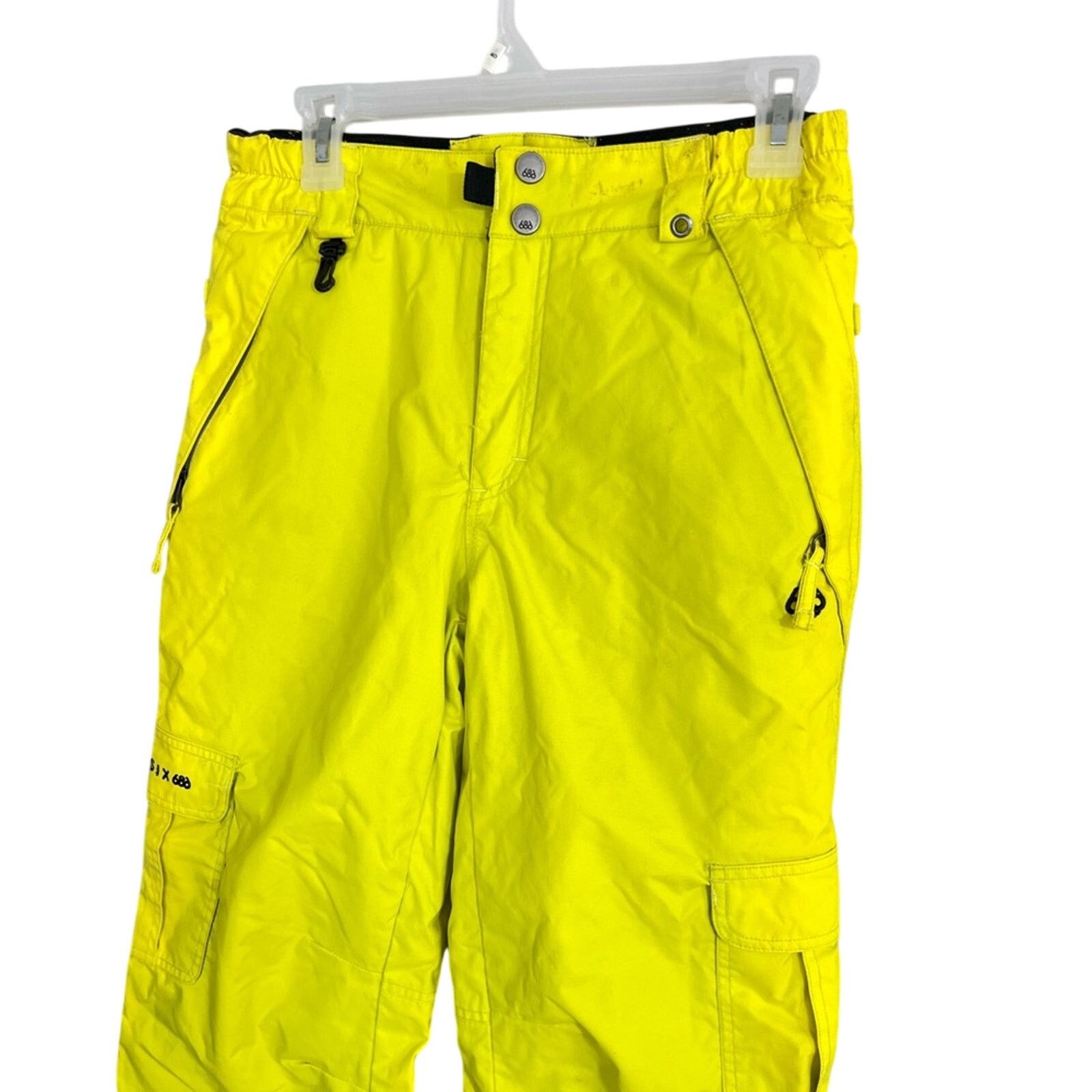 686 686 MANNUAL RIDGE INSULATED PANTS YOUTH FLASH YELLOW LARGE Size US 30 / EU 46 - 3 Thumbnail