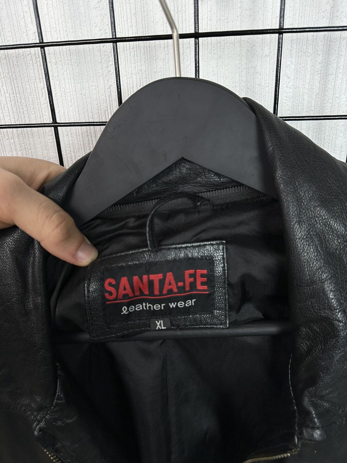 Vintage Leather Jacket Santa-Fe Vintage Men XL Black Size US XL / EU 56 / 4 - 6 Thumbnail