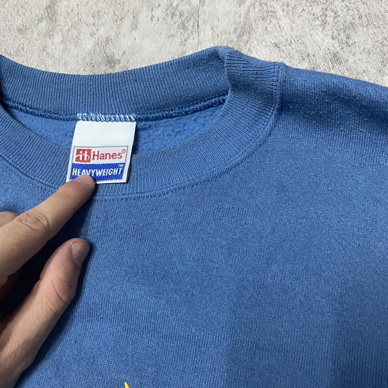 Hanes Blue Pinedale Wyoming crewneck sweatshirt streetwear Size US XL / EU 56 / 4 - 3 Thumbnail