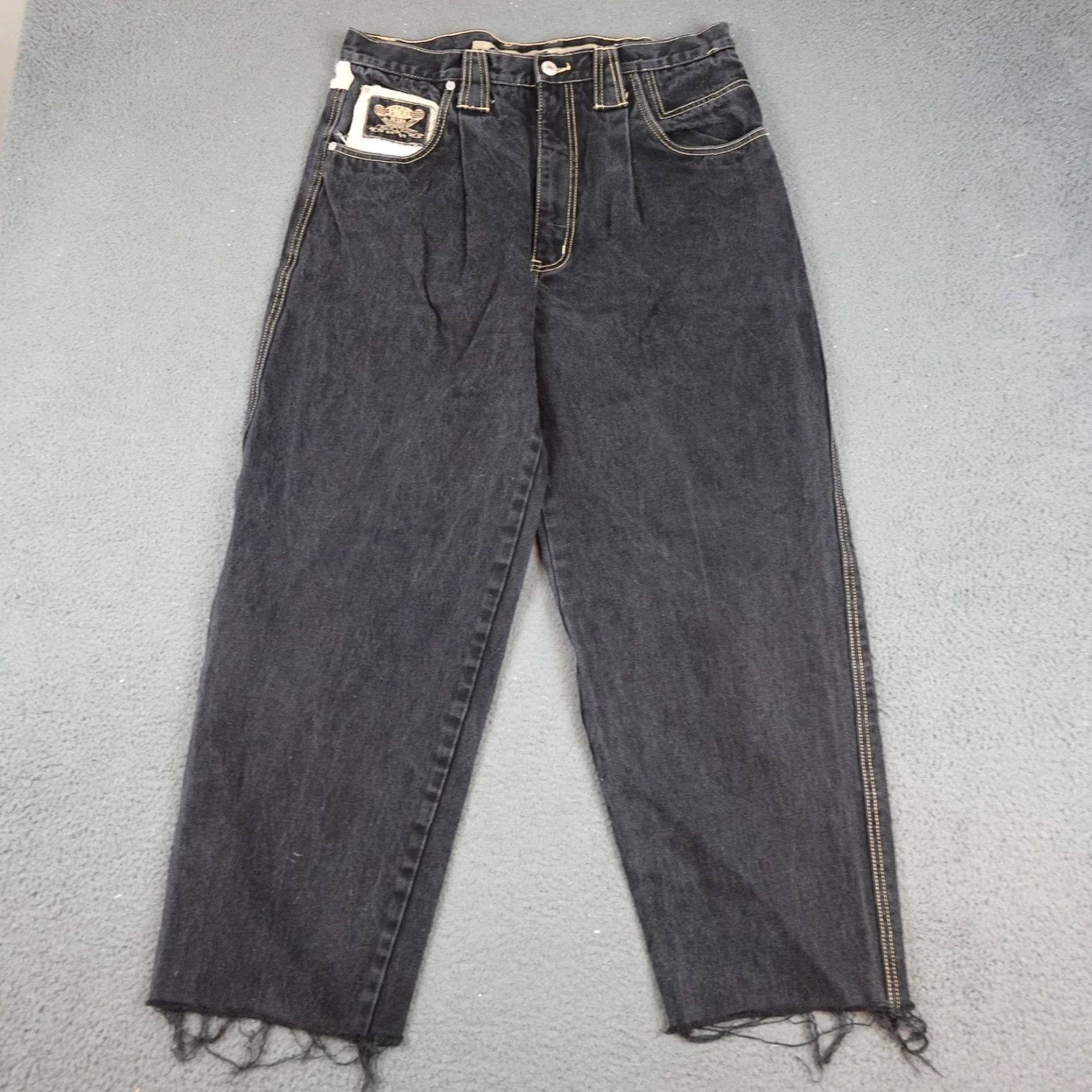 Vintage VINTAGE Paco Sports Jeans Mens 36 Charcoal Gray 90s Distressed Baggy 90s Y2K Jeans Mens 36 Vintage Size US 36 / EU 52 - 2 Thumbnail