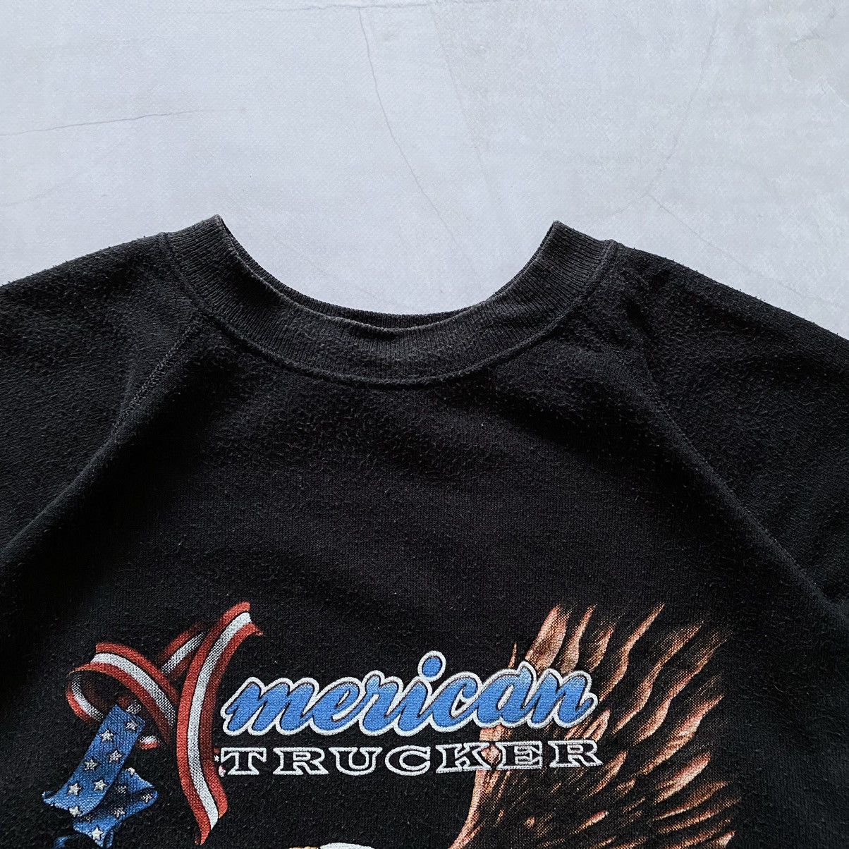 Vintage American Trucker 3D Emblem 1985 Harley Davidson Sweatshirt Size US XL / EU 56 / 4 - 6 Thumbnail