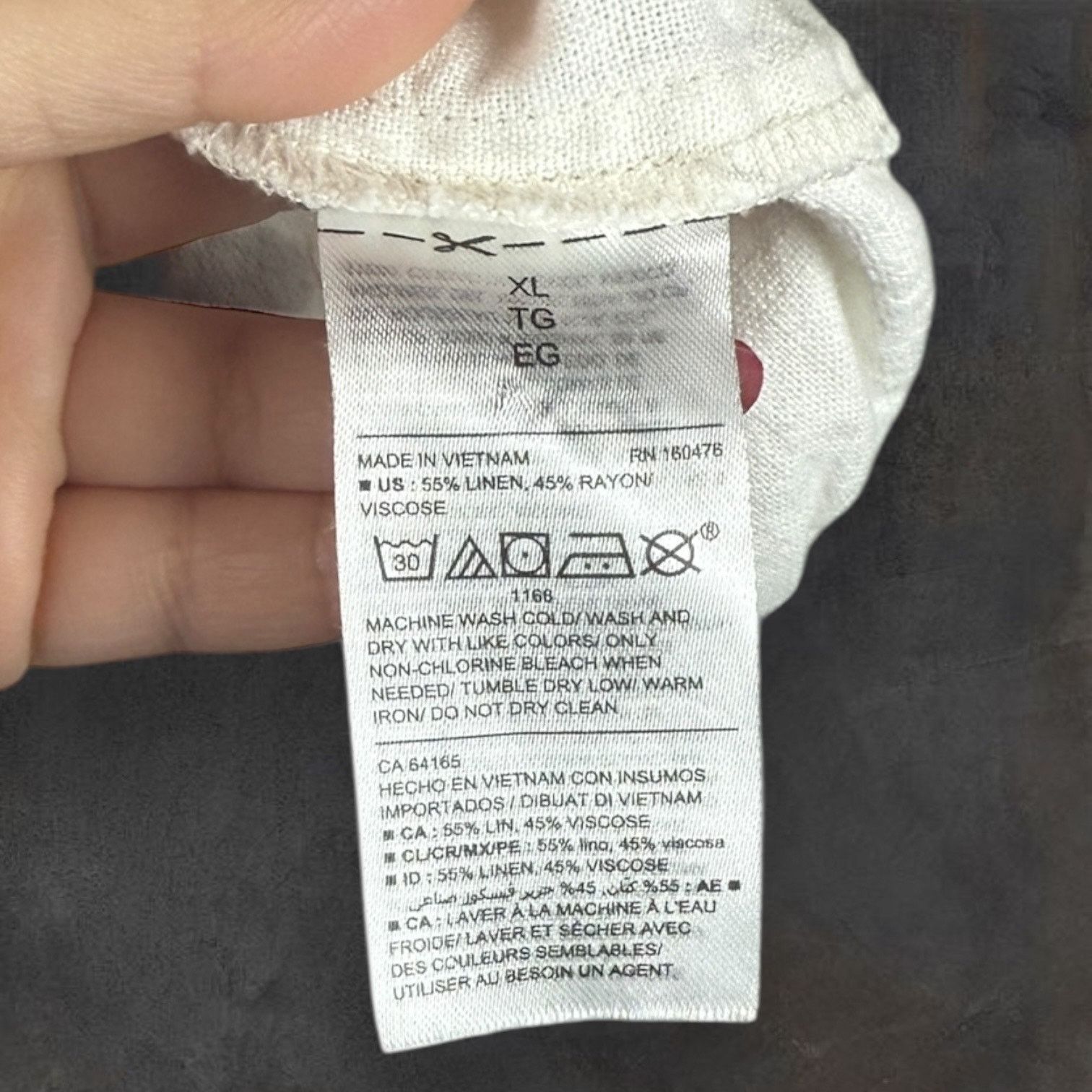 Old Navy Old Navy Cargo Jacket Women's XL Ivory 55% Linen Drawstring Size XL / US 12-14 / IT 48-50 - 4 Thumbnail