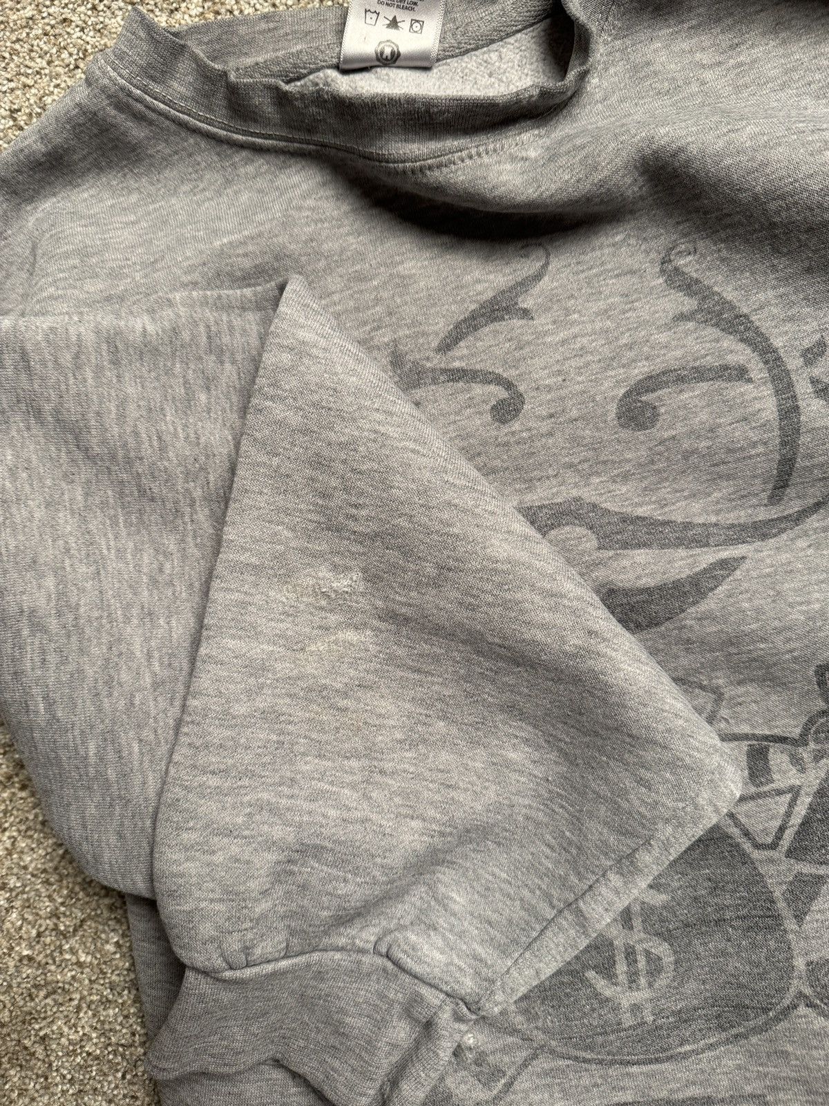 Crooks & Castles HEATHER GREY CROOKS & CASTLES DISTRESSED SWEATSHIRT Size US L / EU 52-54 / 3 - 4 Thumbnail