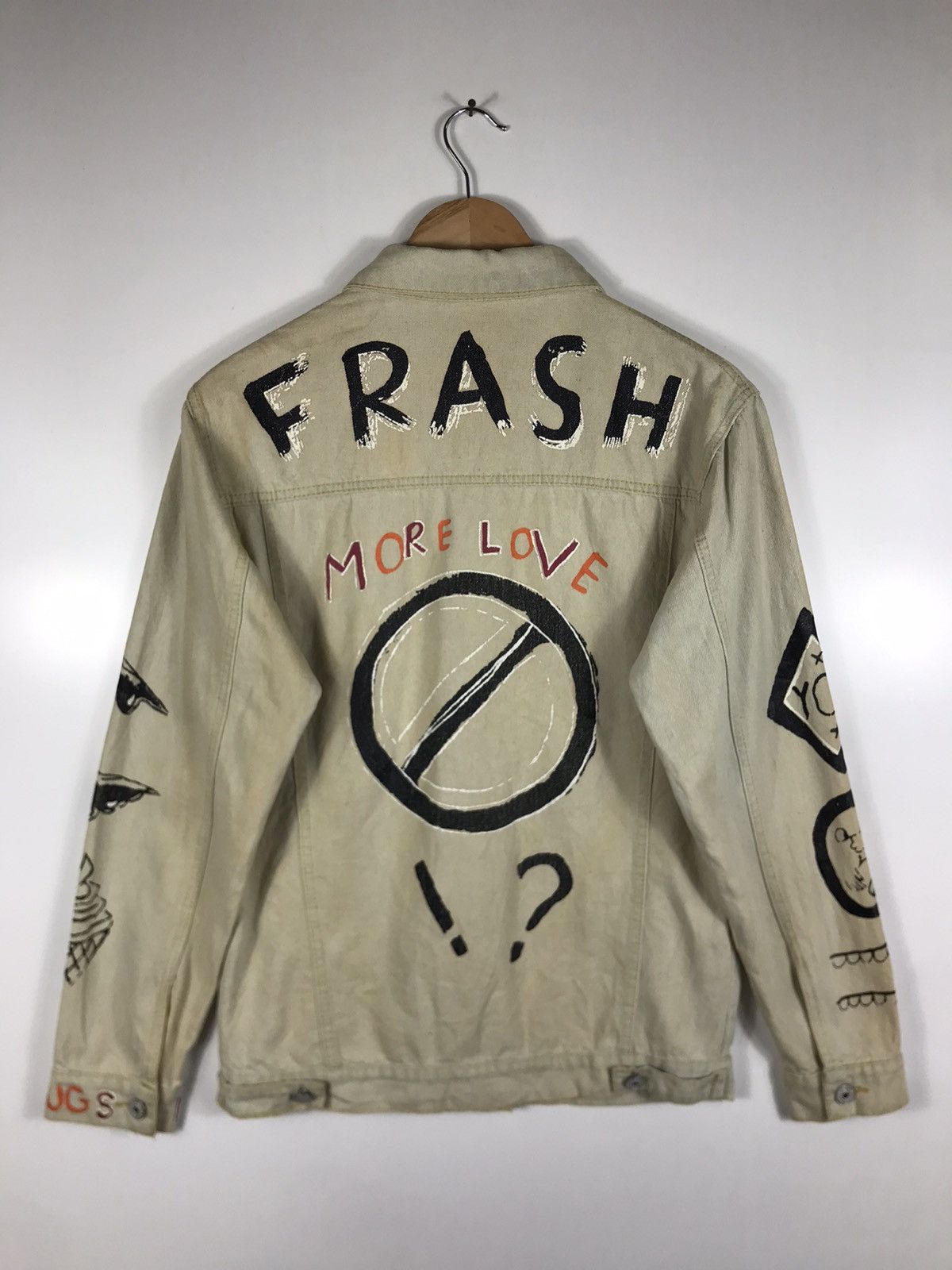 If Six Was Nine ⚡️Vintage Art Frash Lover Rock Button Denim Jacket Size M / US 6-8 / IT 42-44 - 10 Thumbnail