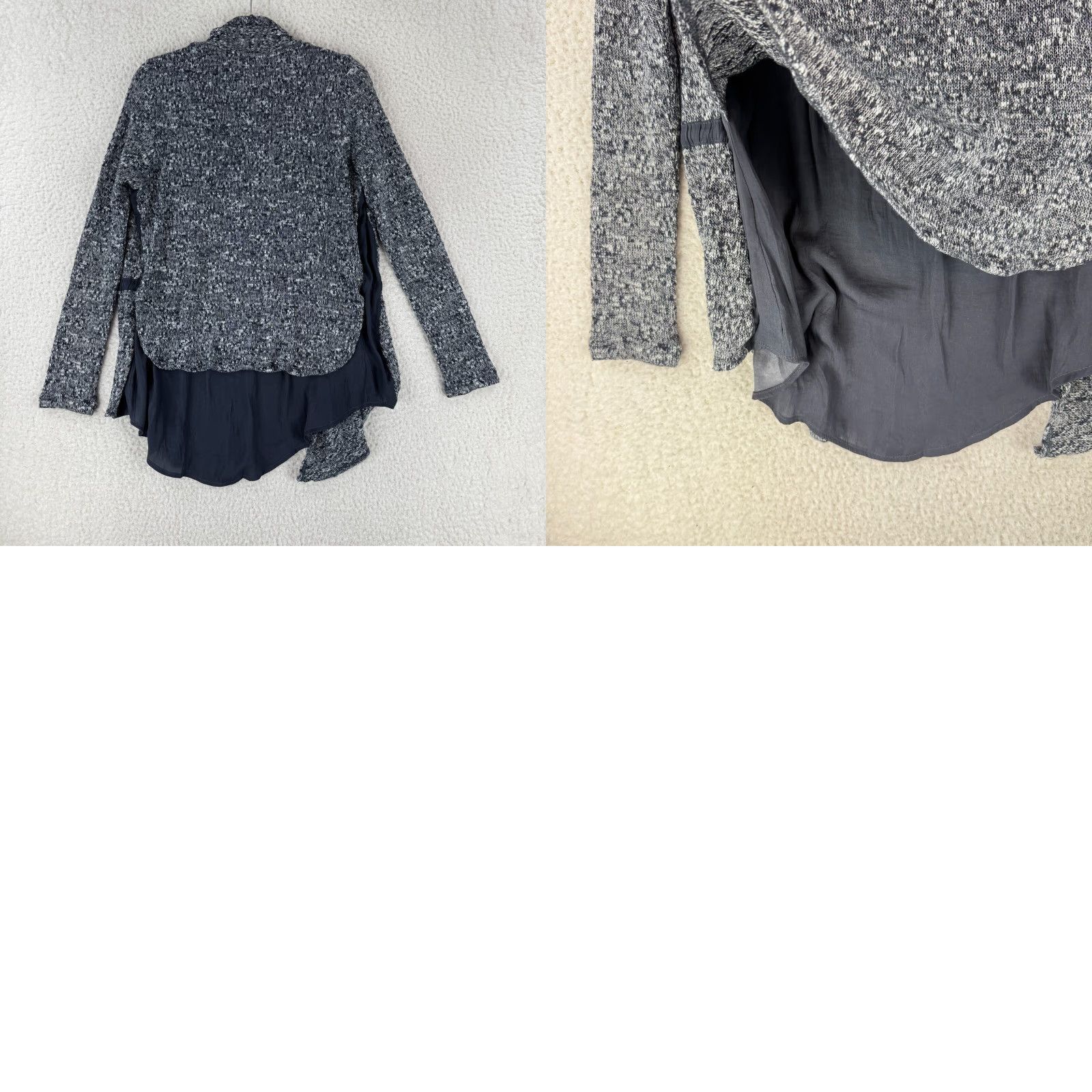 Anthropologie Anthropologie Dolan Cardigan Sweater Womens Small Gray Marled Long Sleeve Knit Size S / US 4 / IT 40 - 9 Thumbnail