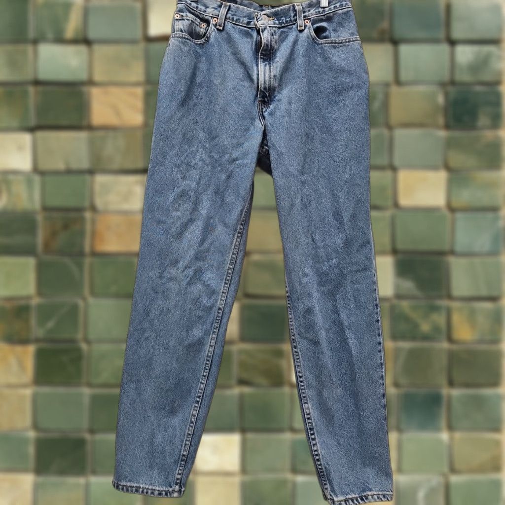 Levi's VINTAGE Levi’s 550 Denim Jeans Women’s Size 12 Regular Blue 5-Pocket Design 90s Size 34" / US 12 / IT 48 - 1 Thumbnail