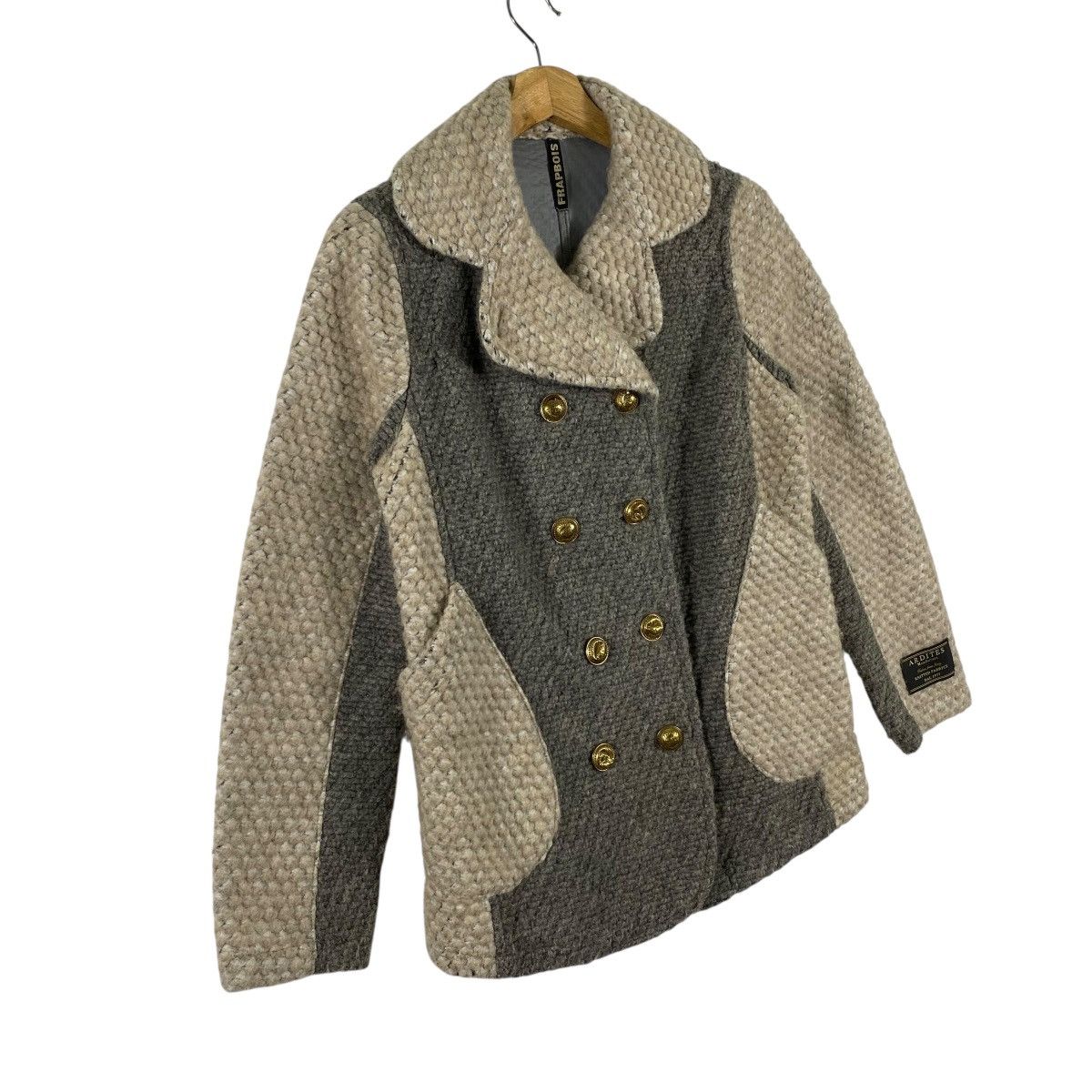 Issey Miyake Vintage Issey Miyake Frapbois Double Breasted Knit Jacket Size S / US 4 / IT 40 - 3 Thumbnail
