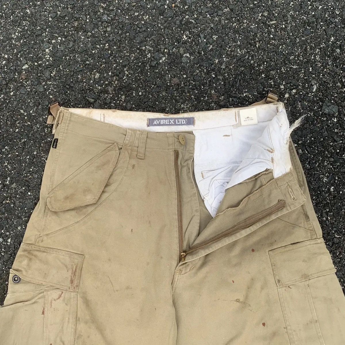 Avirex RUSTY DIRTY‼️ AVIREX M-65 UTILITY COMBAT CARGO PANTS Size US 30 / EU 46 - 8 Thumbnail