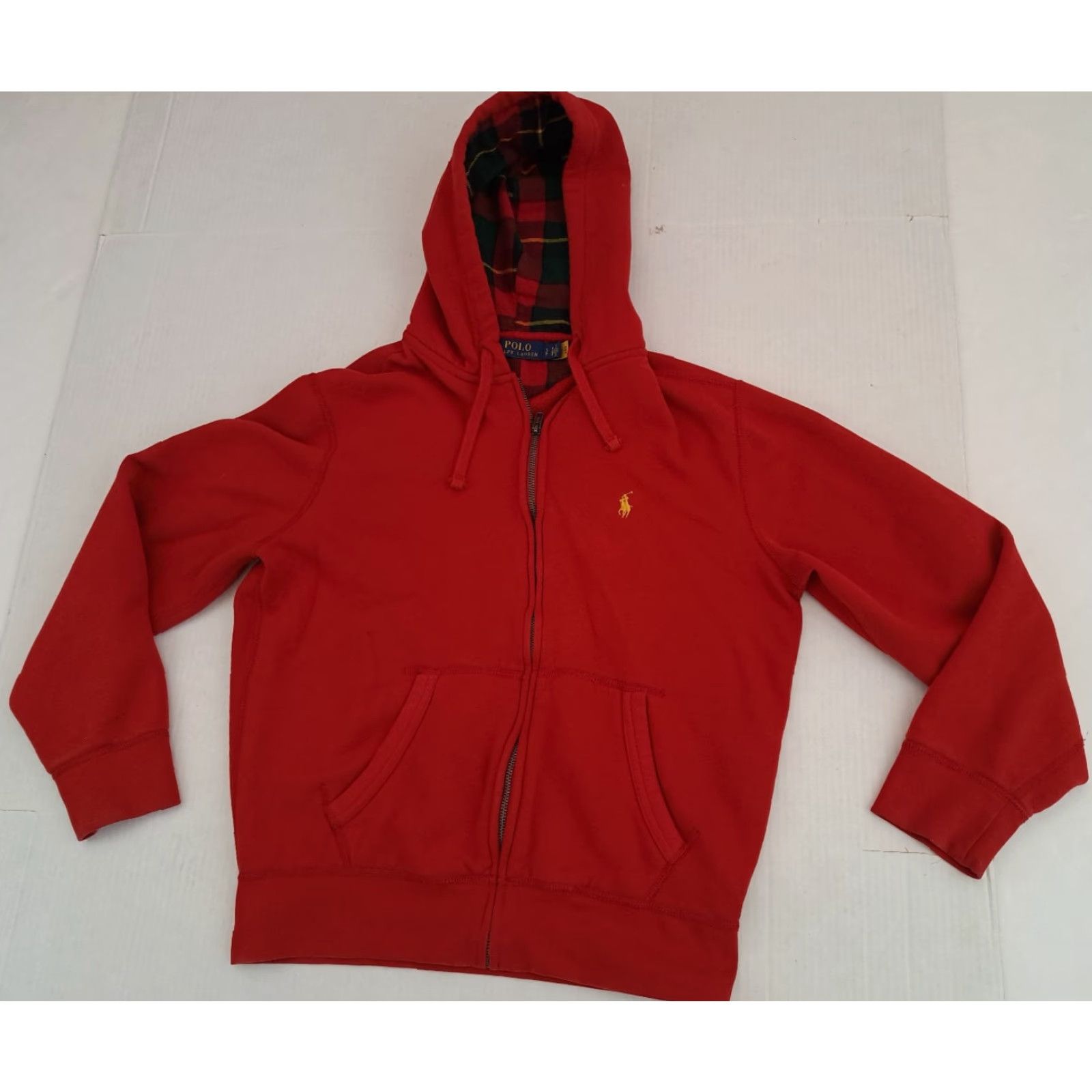 Polo Ralph Lauren VINTAGE Polo Ralph Lauren Full Zip Red Hooded Jacket Woman XS Regular Sweatshirt Winter Spring Outdoor Size S / US 4 / IT 40 - 2 Thumbnail