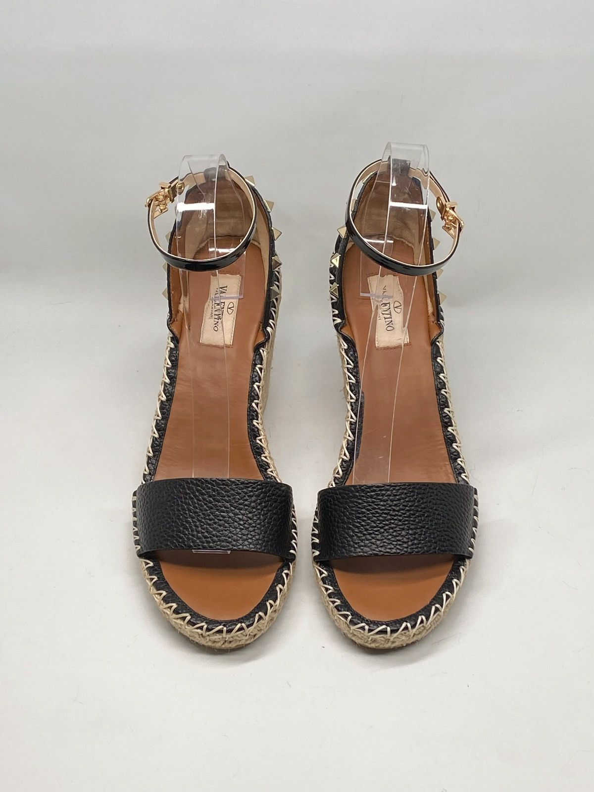 Valentino Valentino Garavani Rockstud Calfskin Wedges 105MM size 40 Size US 10 / IT 40 - 4 Thumbnail
