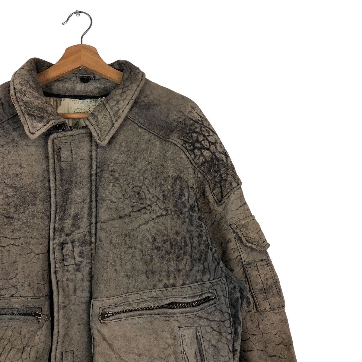 Vintage 🔥Vintage Fly Leather Jacket Bomber Map Lining Military Size US M / EU 48-50 / 2 - 6 Thumbnail
