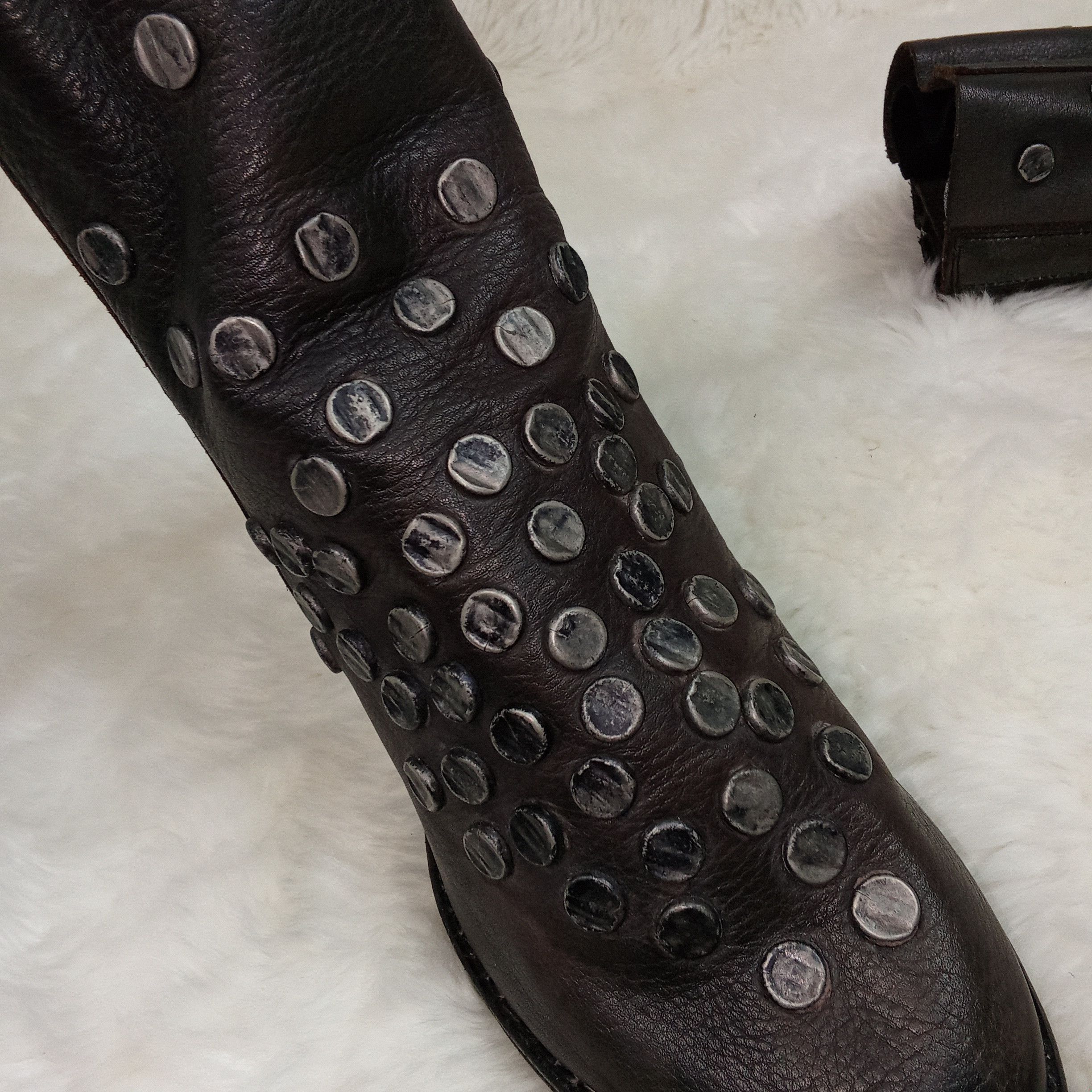 Maison MIHARA YASUHIRO Mihara Yasuhiro F/W'09 "Left and Right" Studded Side Zip Size US 6 / IT 36 - 13 Thumbnail
