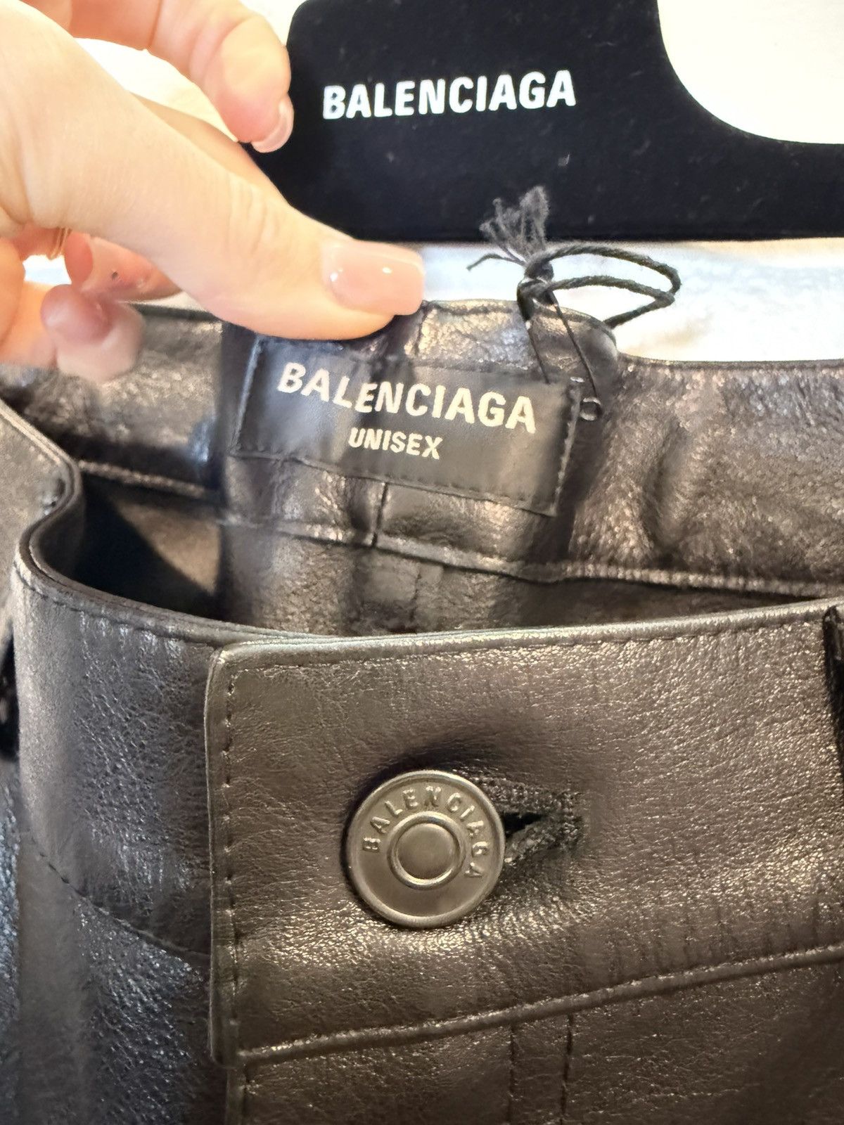 Balenciaga Balenciaga Soft Matte Leather Pants Size US 31 - 3 Thumbnail