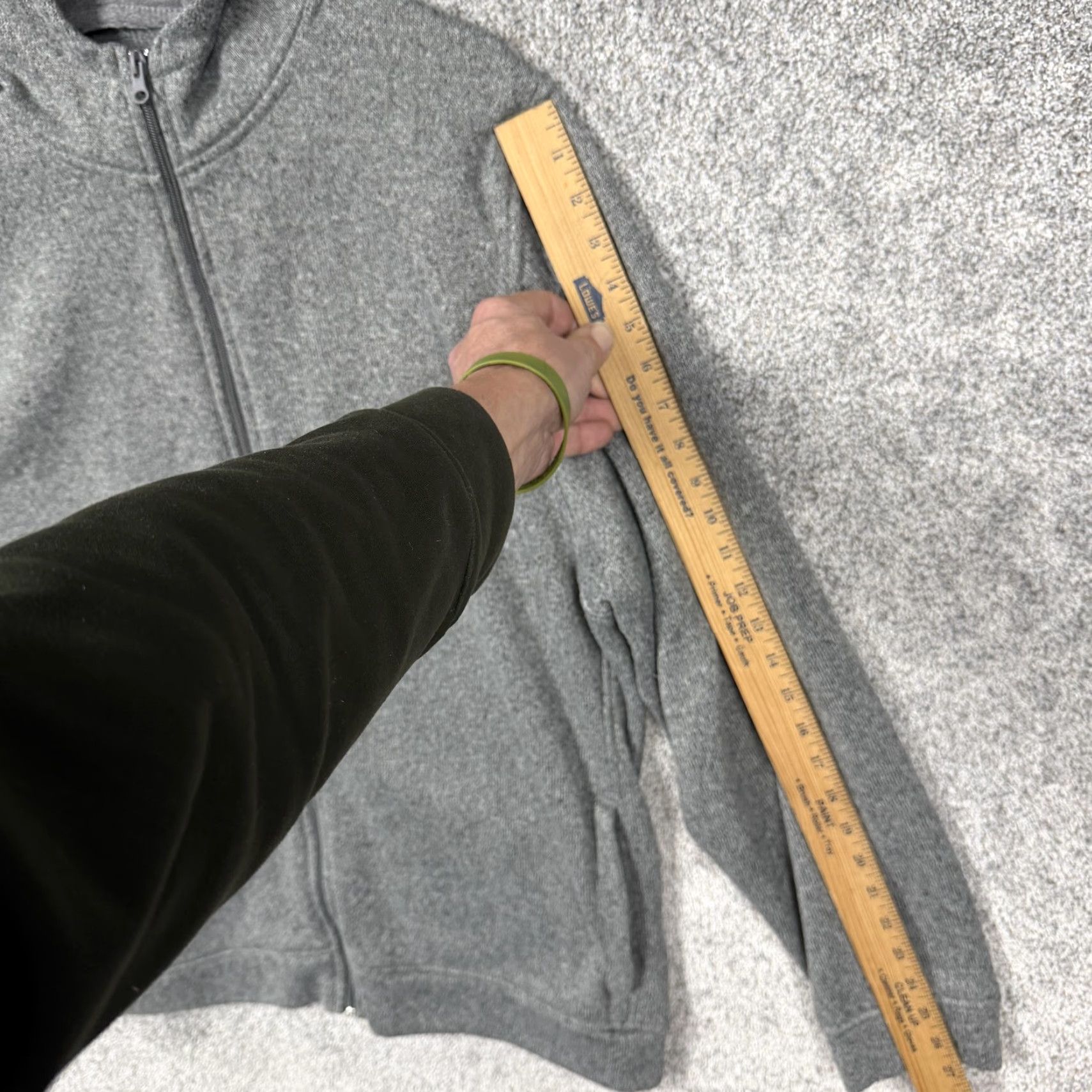 Old Navy Old Navy Hoodie Mens 2XL Gray Fleece Full Zip Textured Soft Warm Winter Gorpcore Size US XXL / EU 58 / 5 - 3 Thumbnail
