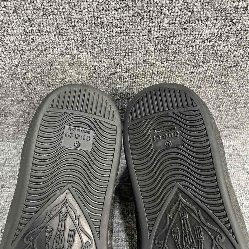 Gucci Gucci Black High-Top Leather Sneakers for Men - Size US 9.5 / EU 42-43 - 9 Thumbnail