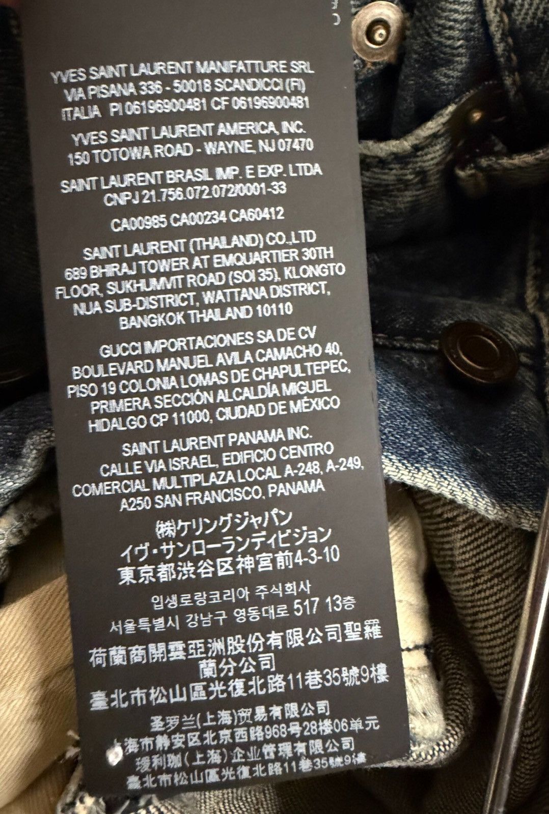 Saint Laurent Paris Saint Laurent 2021FW D18 Washed Distressed Denim Size US 31 - 7 Thumbnail