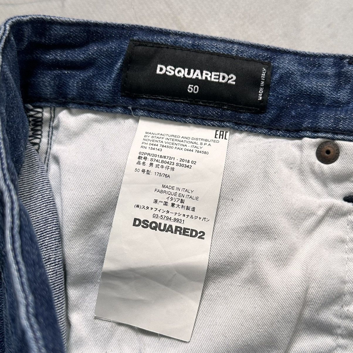 Dsquared2 Dsquared2 Splashed Painted Skater Jeans Galliano Vibe Size US 34 / EU 50 - 11 Thumbnail