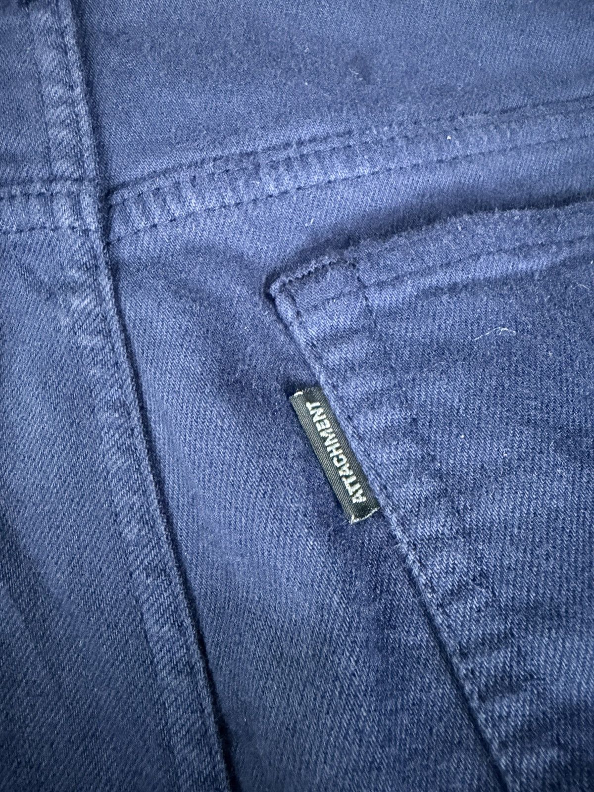 Attachment Attachment By Kazuyuki Kumagai-Navy Denim Straight Jeans Size US 30 / EU 46 - 10 Thumbnail
