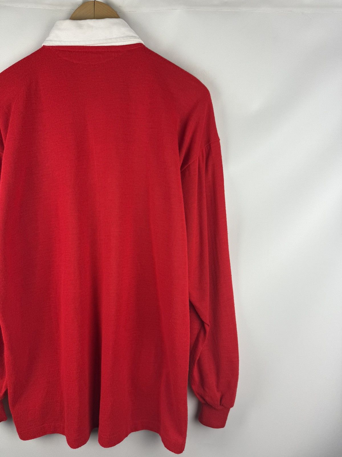 Vintage Vintage 80s Halbro Wales Rugby Union Ich Dien Jersey Shirt Size US L / EU 52-54 / 3 - 16 Thumbnail