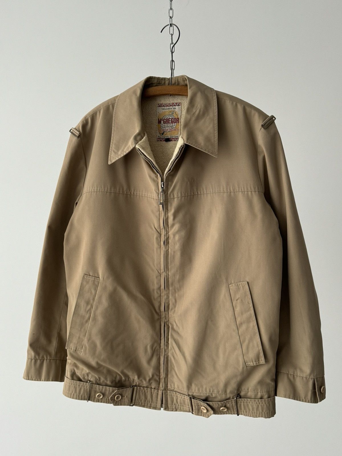 McGregor × Vintage 1960s Vintage McGregor Tan Drizzler Jacket Size US M / EU 48-50 / 2 - 1 Thumbnail