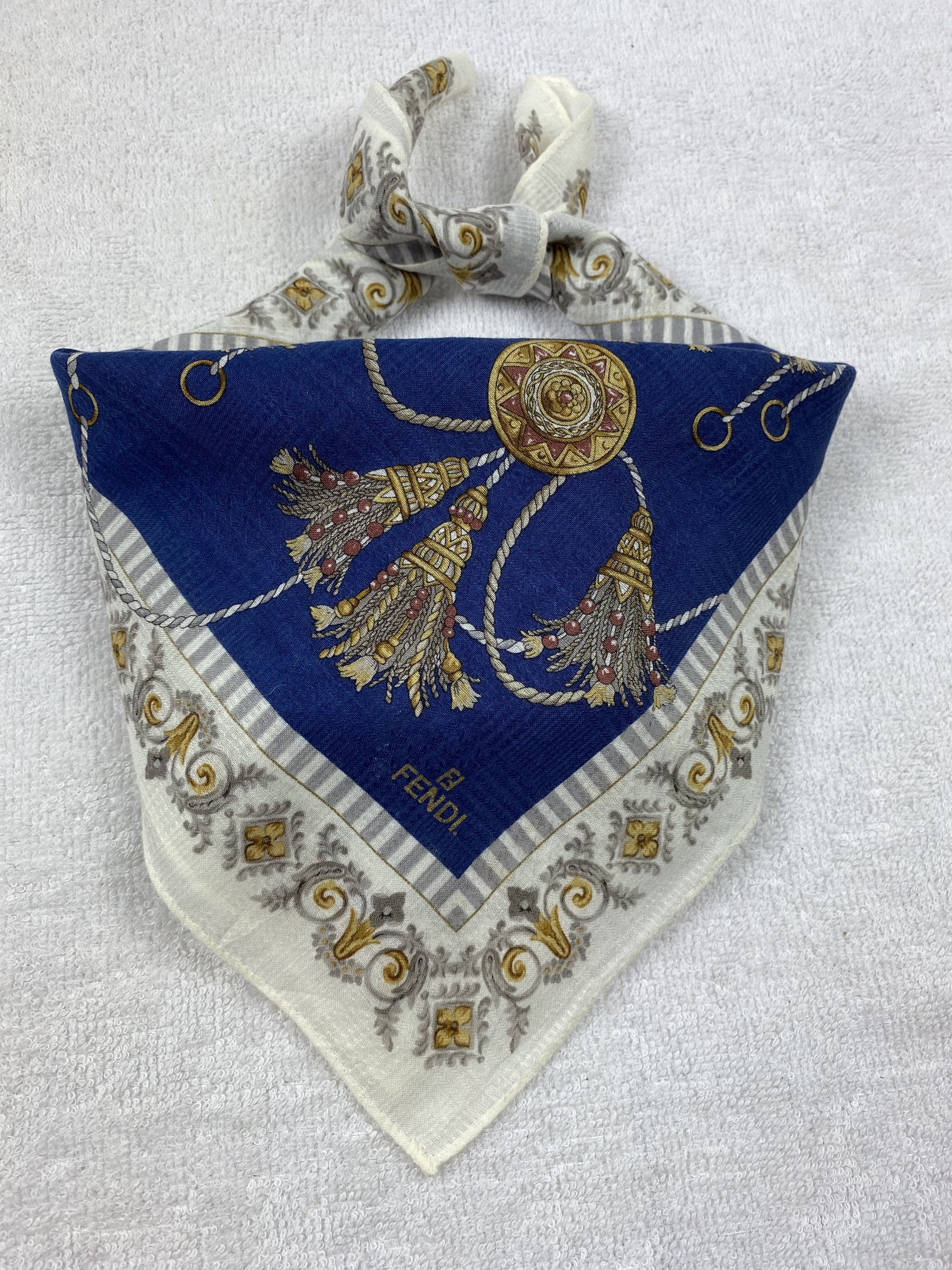 Vintage Fendi Bandana / Handkerchief / Neckerchief A213 Size ONE SIZE - 1 Thumbnail